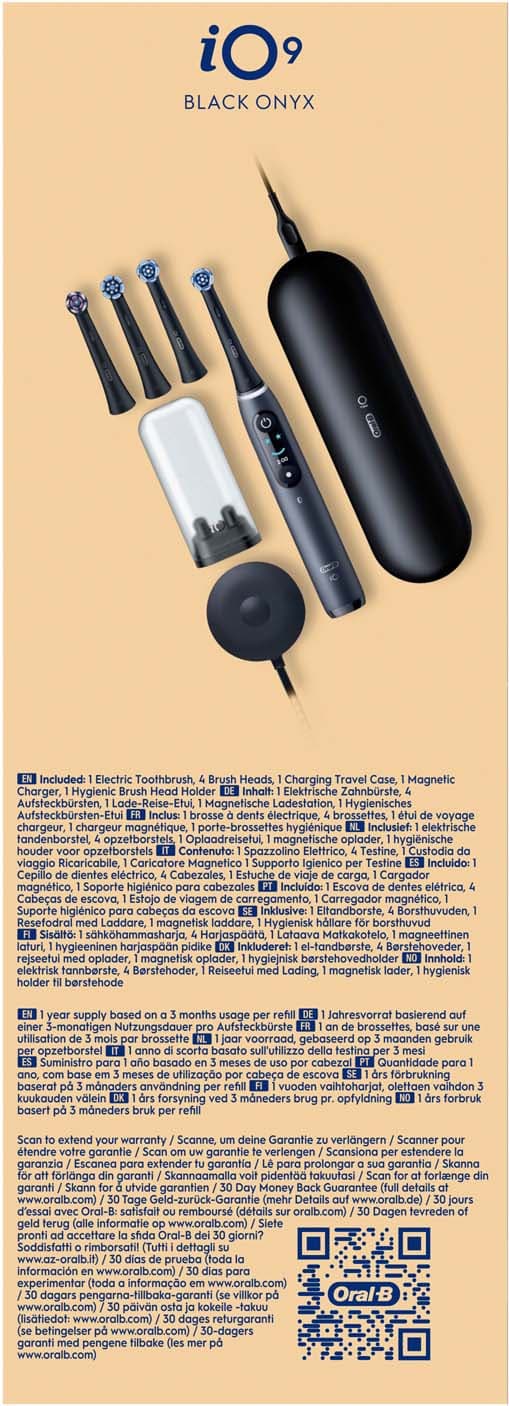 Oral-B Elektrische Zahnbürste iO Series 9 Black Onyx Geschenk Edition