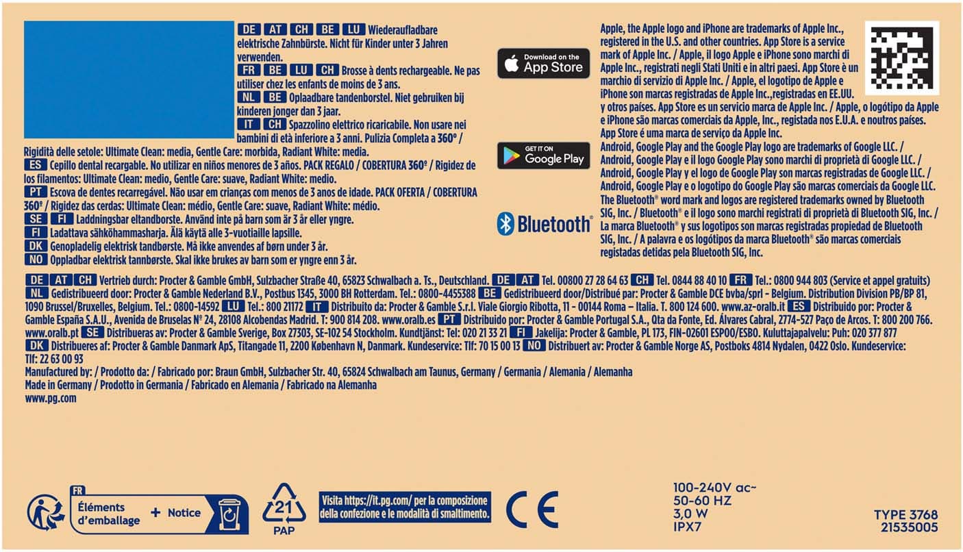 Oral-B Elektrische Zahnbürste iO Series 9 Black Onyx Geschenk Edition