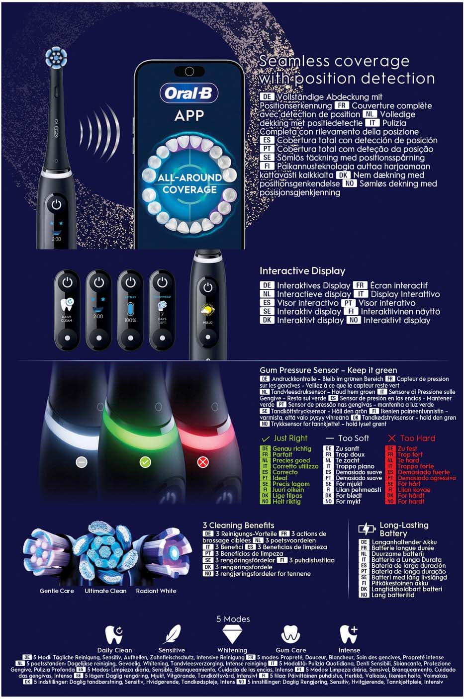 Oral-B Elektrische Zahnbürste iO Series 6 Black Lava Geschenk Edition
