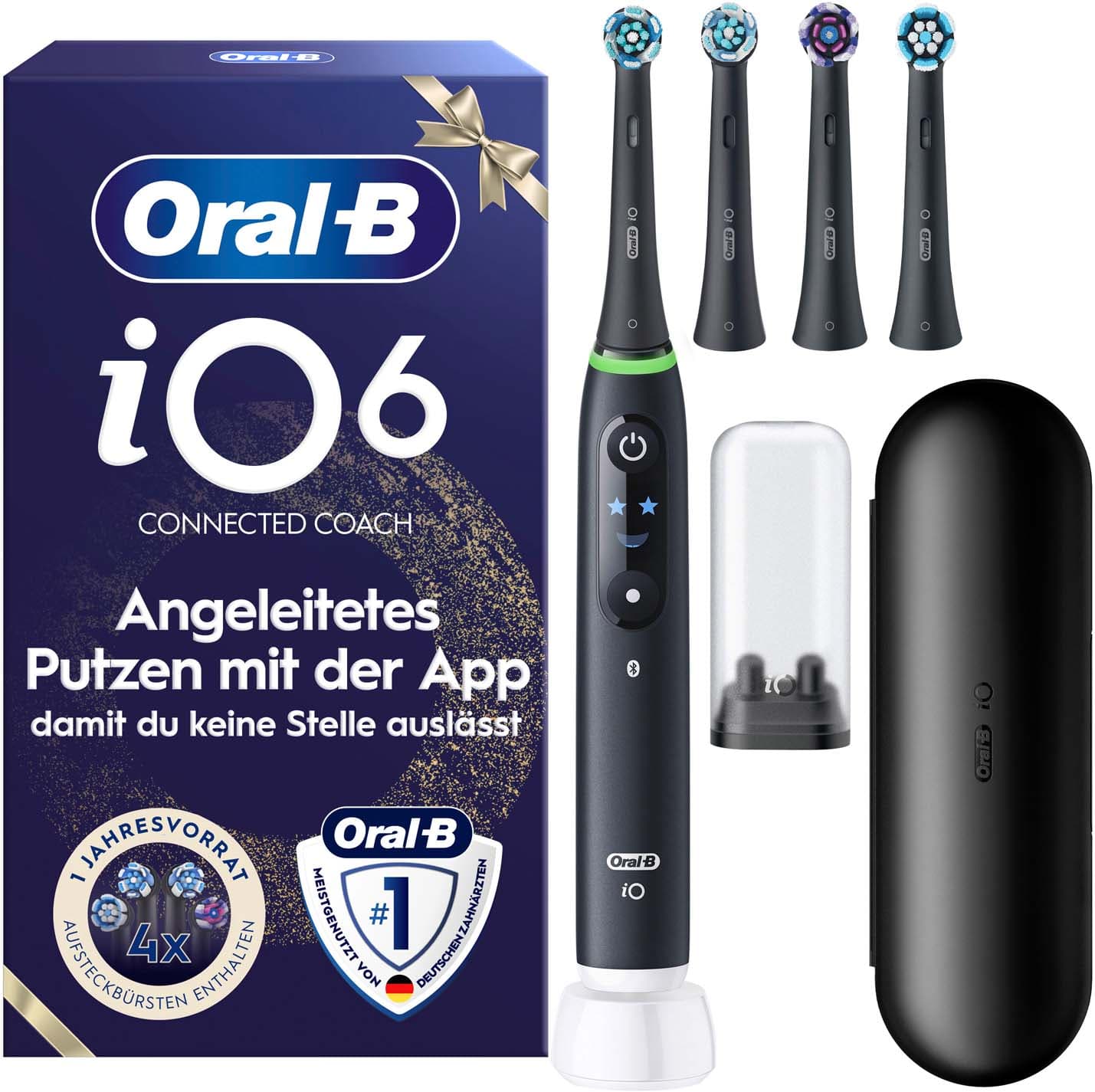 Oral-B Elektrische Zahnbürste iO Series 6 Black Lava Geschenk Edition