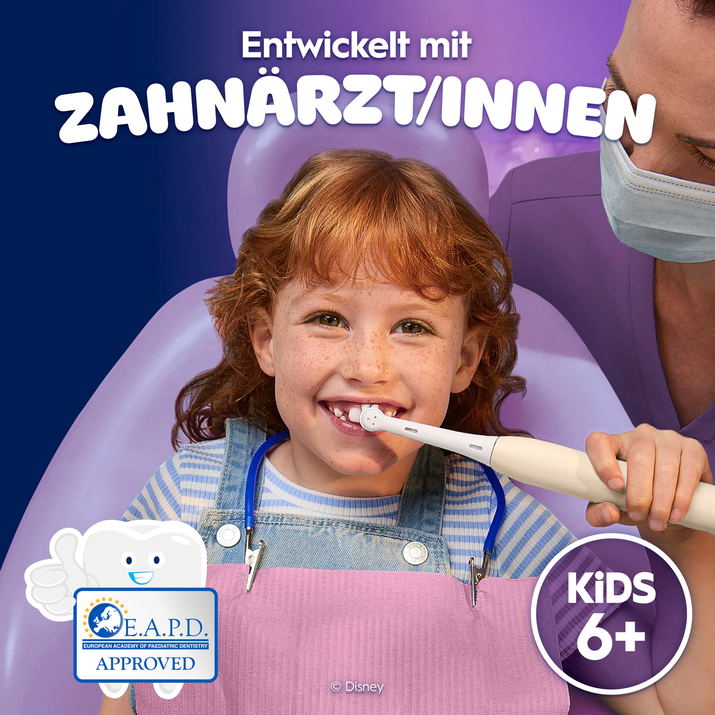Oral-B Elektrische Zahnbürste iO Kids 6+ mit Reiseetui Angel
