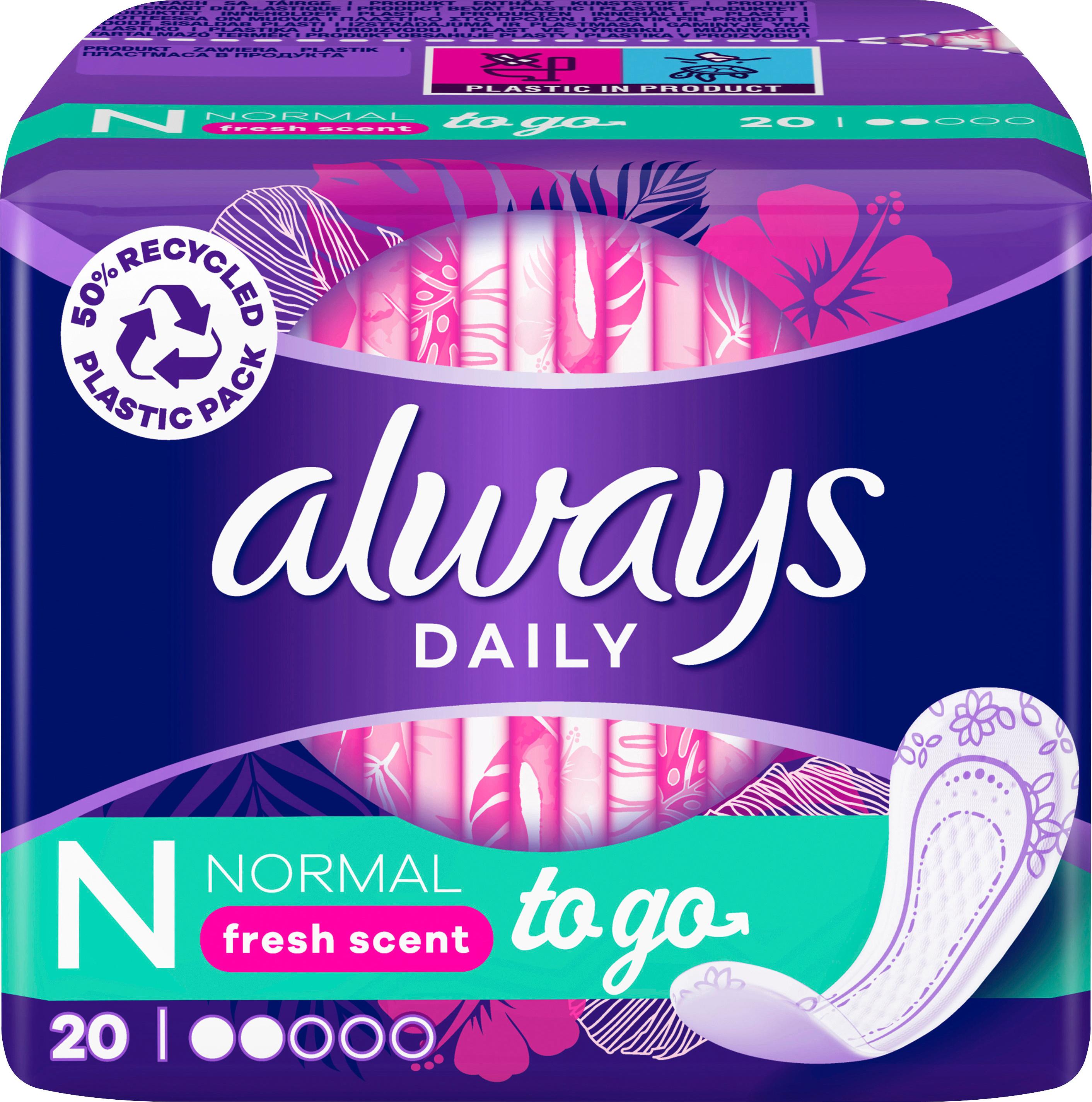 Produktbild Always Slipeinlagen Normal to go – mit Geruchsneutralisierung 4 von 13