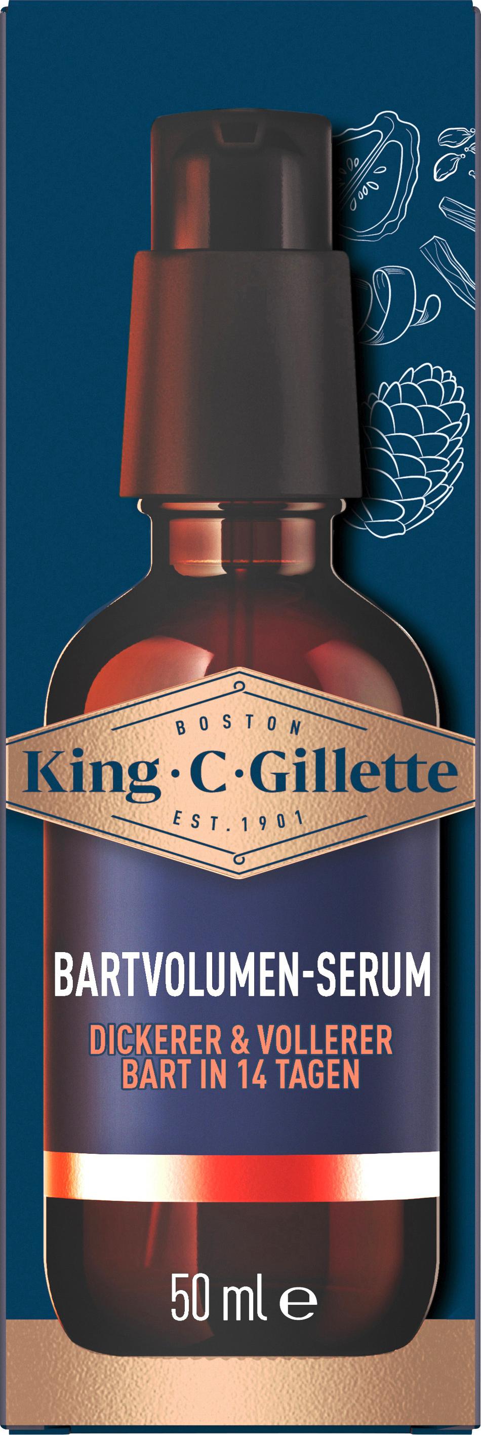 King C. Gillette Bartpflege Bartvolumen Serum