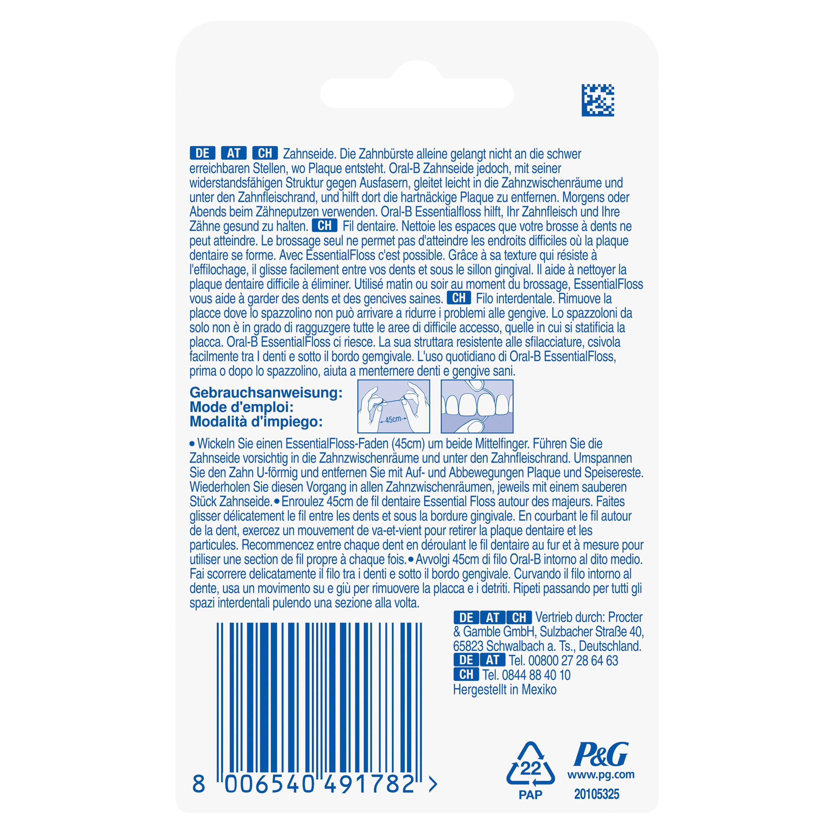 Produktbild Oral-B Zahnseide Essential Floss ungewachst 50m 2 von 7