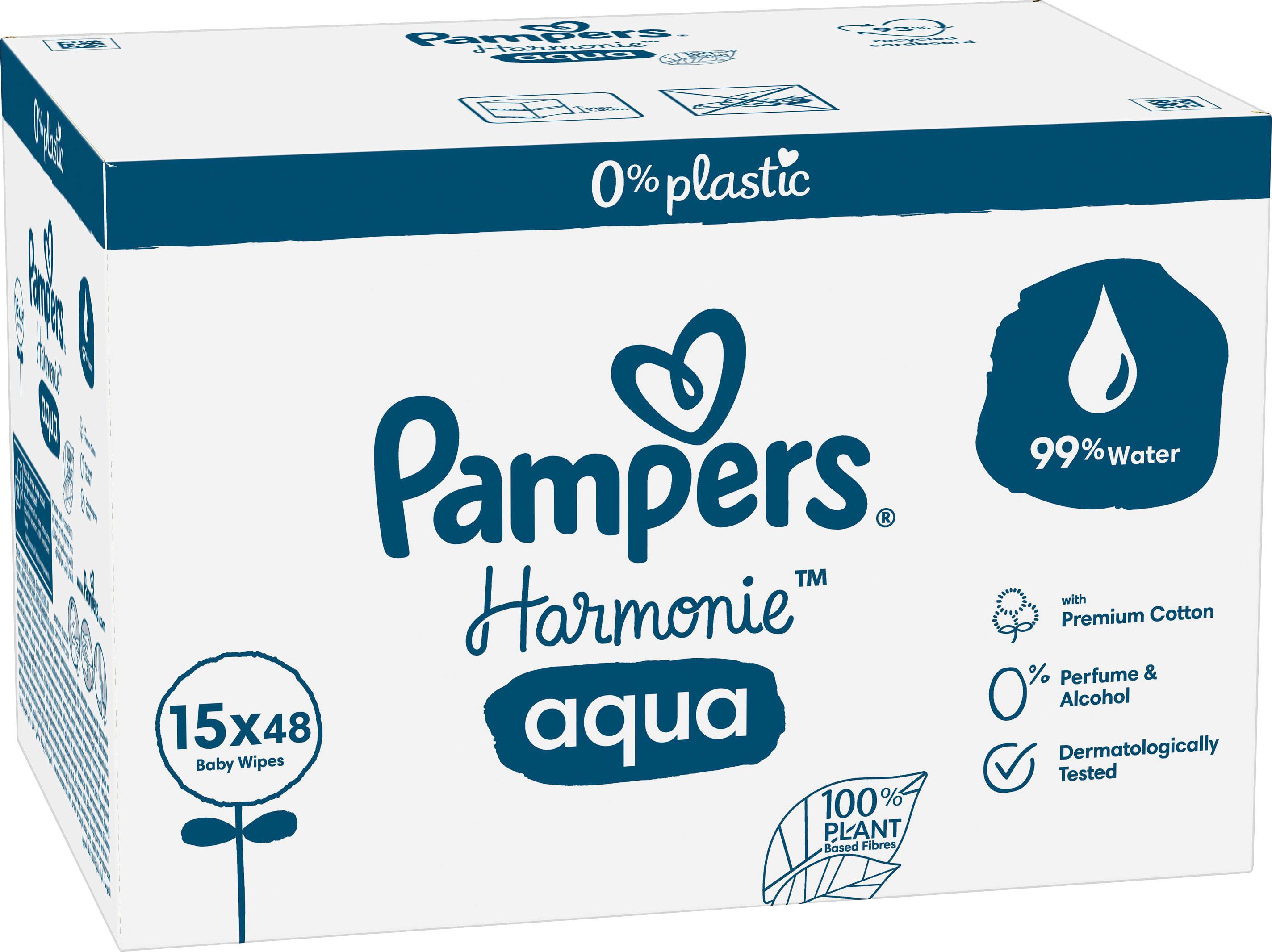 Produktbild Pampers Feuchttücher Aqua 15X48 Stück 9 von 12
