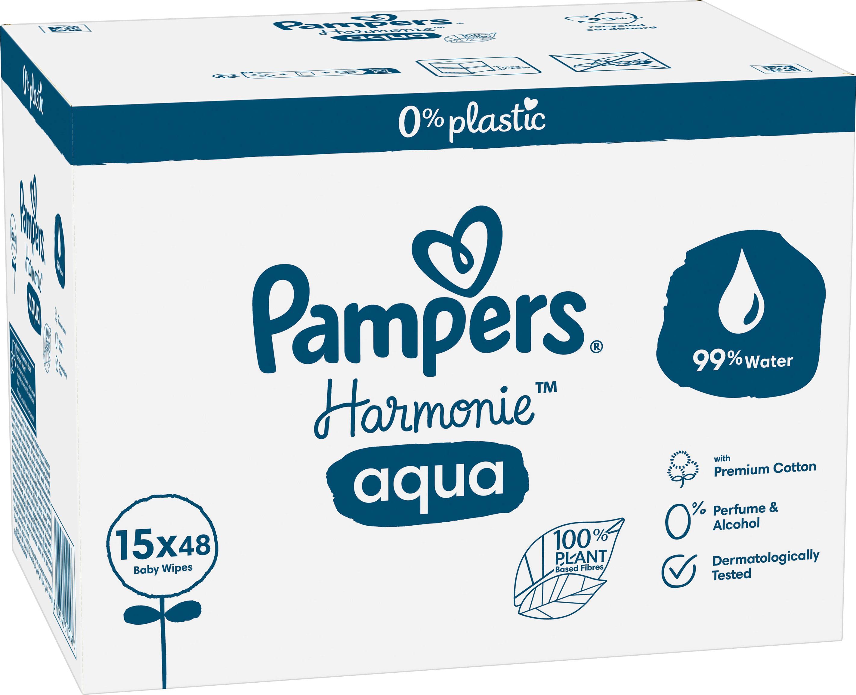 Produktbild Pampers Feuchttücher Aqua 15X48 Stück 6 von 12