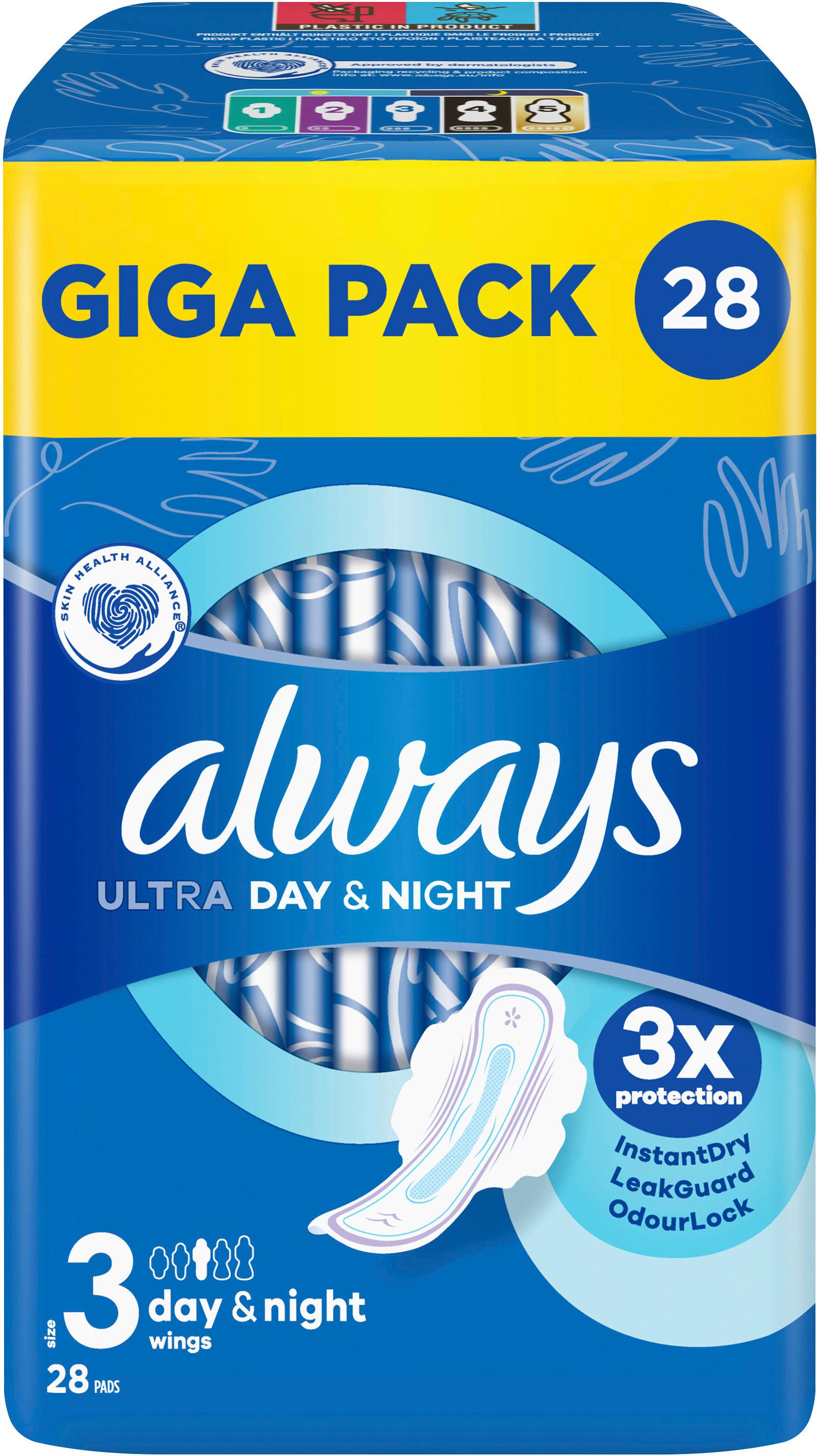 Produktbild always Binden ultra day&night Multi-Pack 16 von 21