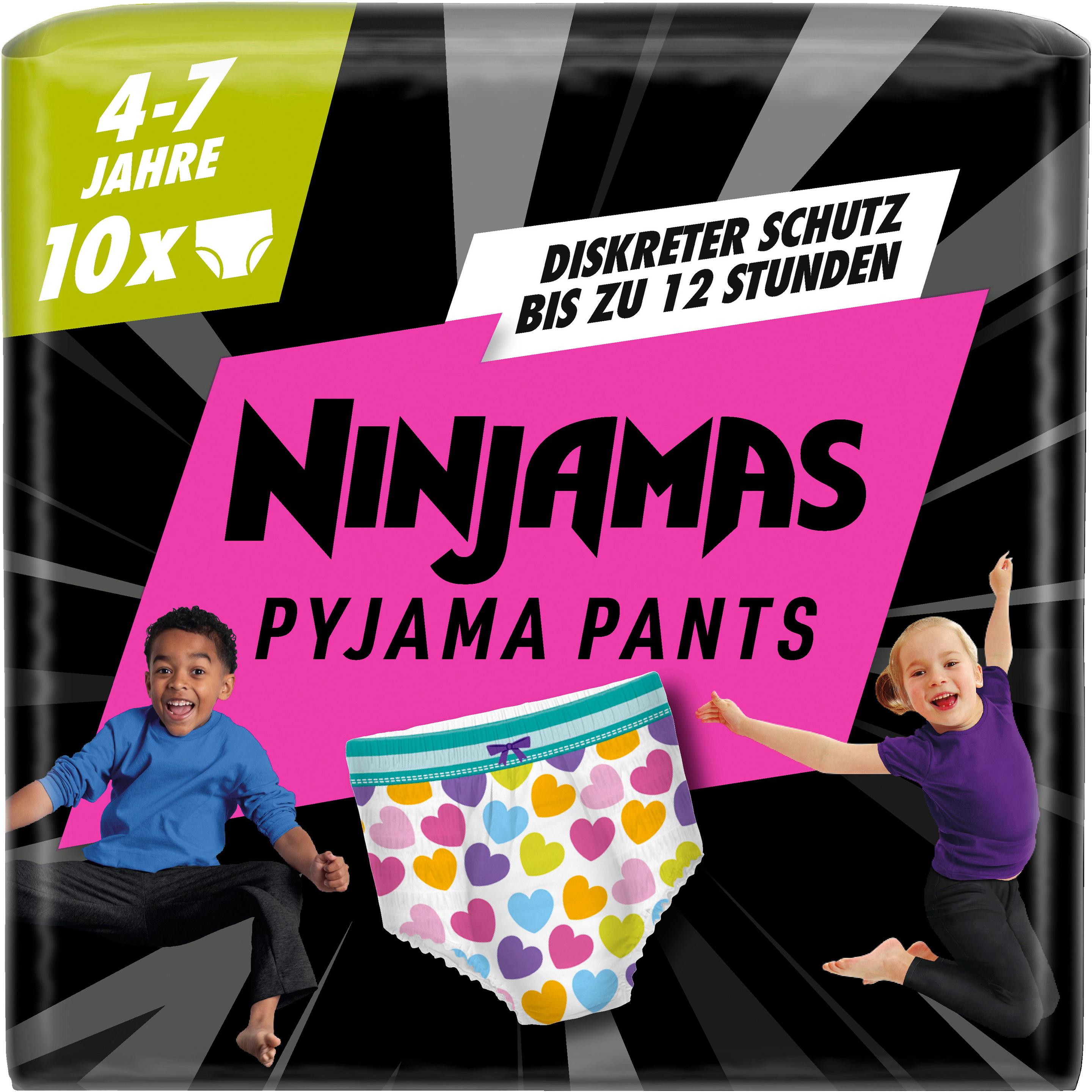 Ninjamas Pyjama Pants für Mädchen 4-7 Jahre