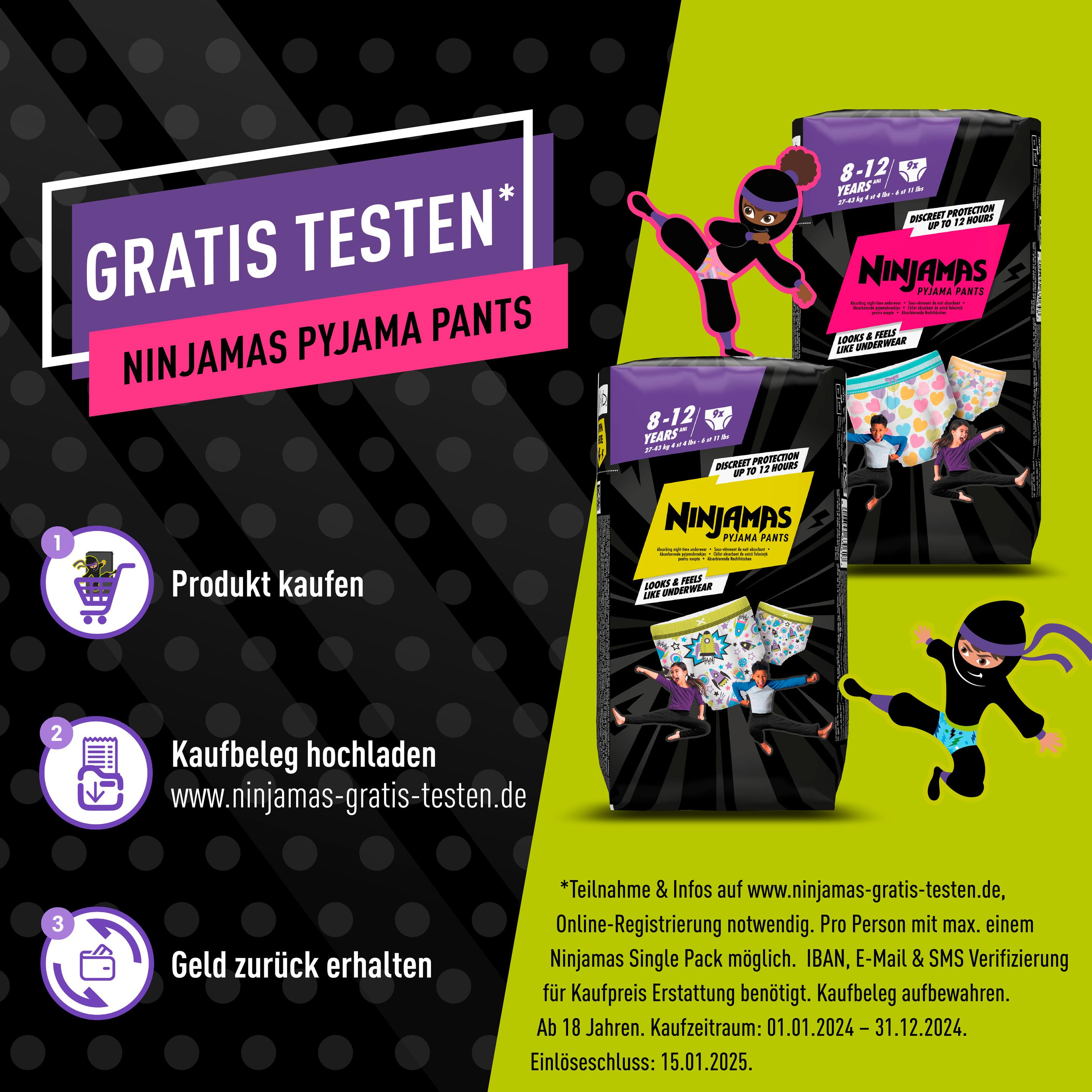 Produktbild Ninjamas Pyjama Pants für Jungs 8-12 Jahre 4 von 12