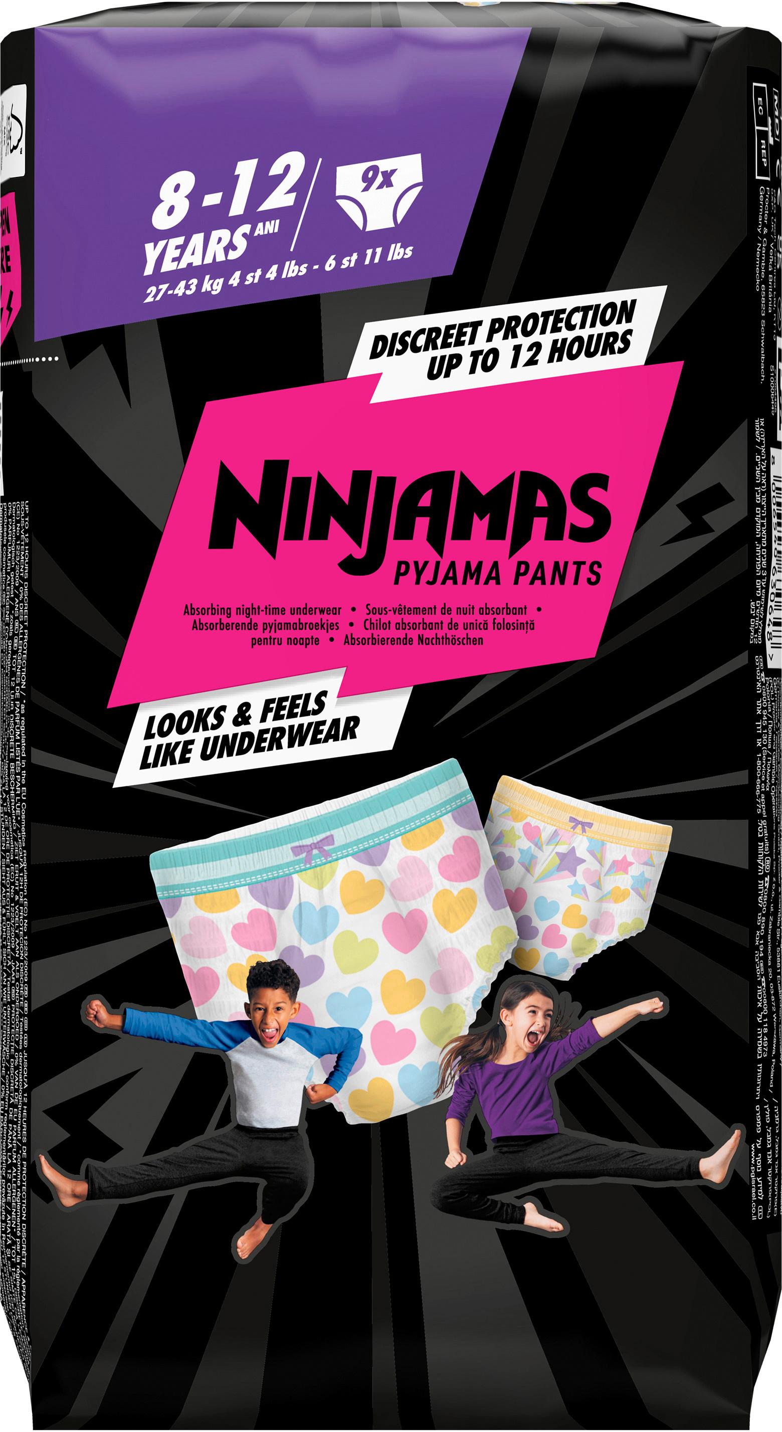 Ninjamas Pyjama Pants für Mädchen 8-12 Jahre
