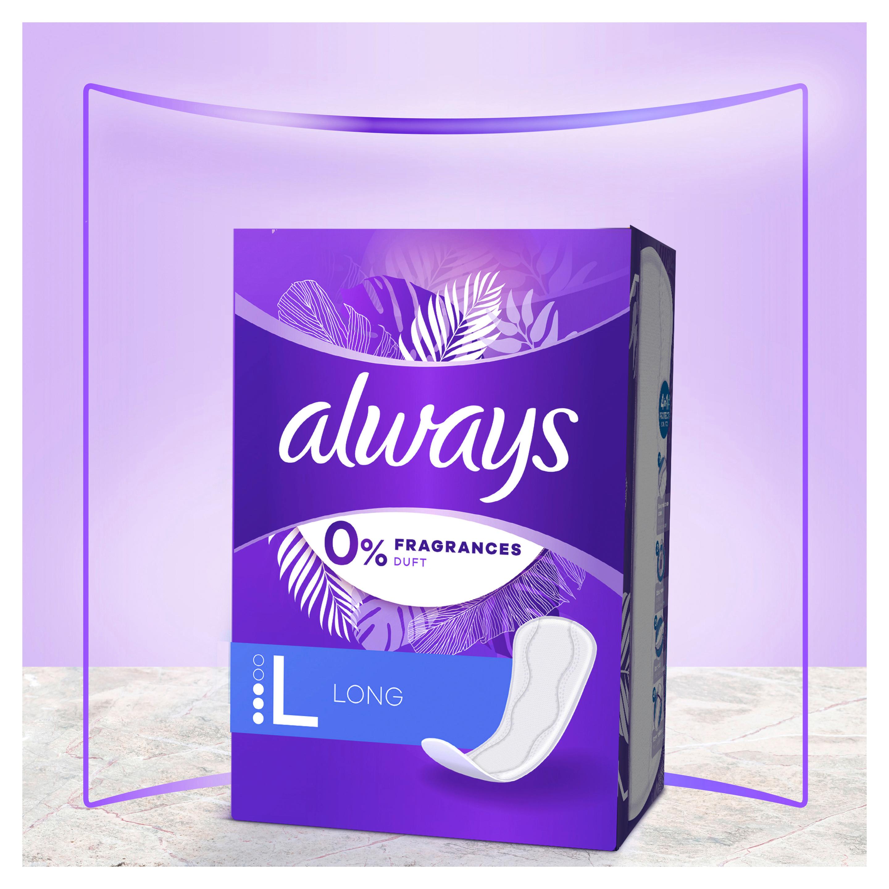 Produktbild Always DAILY Slipeinlagen always Slipeinlage Daily Protect Long ohne Duft BigPack 48 6 von 13