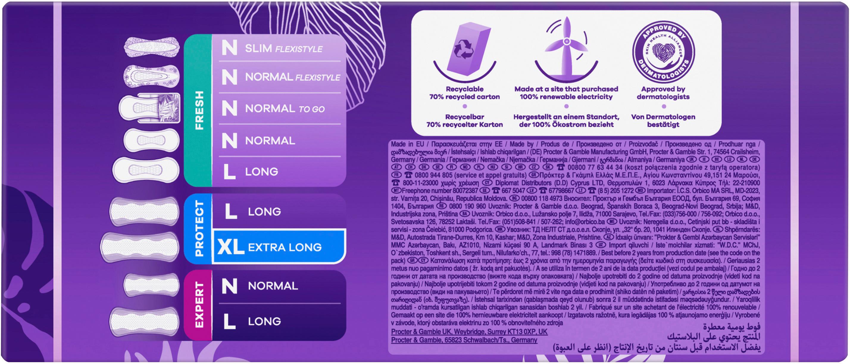 Produktbild Always DAILY Slipeinlagen Protect Extra Long mit leichtem Duft BigPack 40ST 3 von 9