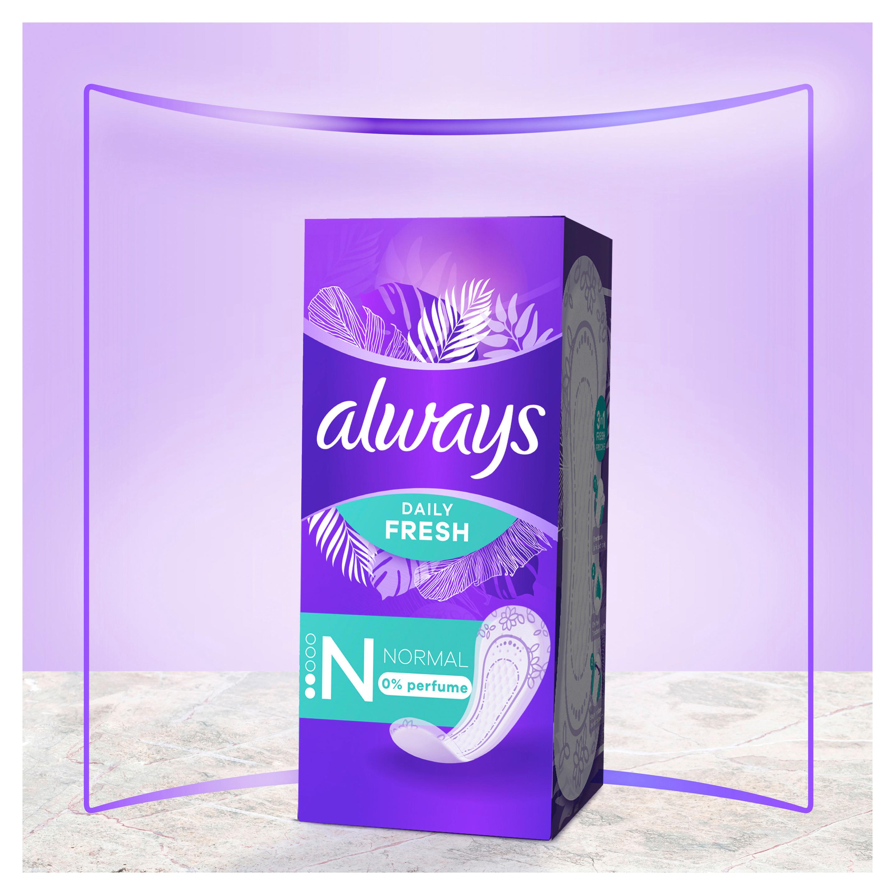 Produktbild Always DAILY Slipeinlagen Fresh Normal ohne Duft BigPack 56 Stück 4 von 21