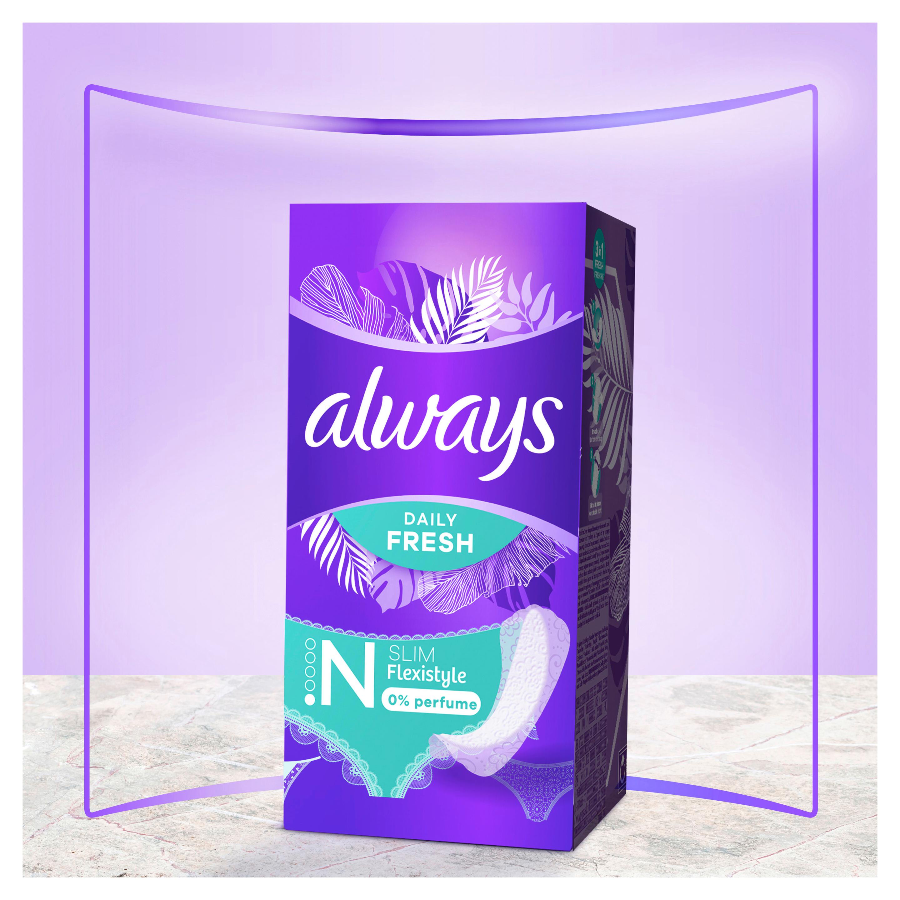 Produktbild Always DAILY Slipeinlagen Fresh Normal ohne Duft BigPack 56 Stück 20 von 21