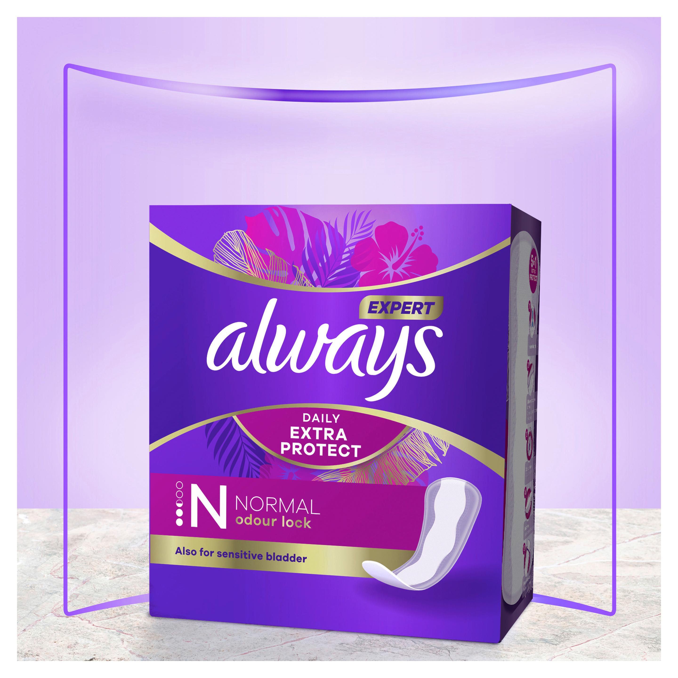Produktbild Always Slipeinlagen Expert Daily Protect Normal mit leichtem Duft BigPack 48ST 6 von 12
