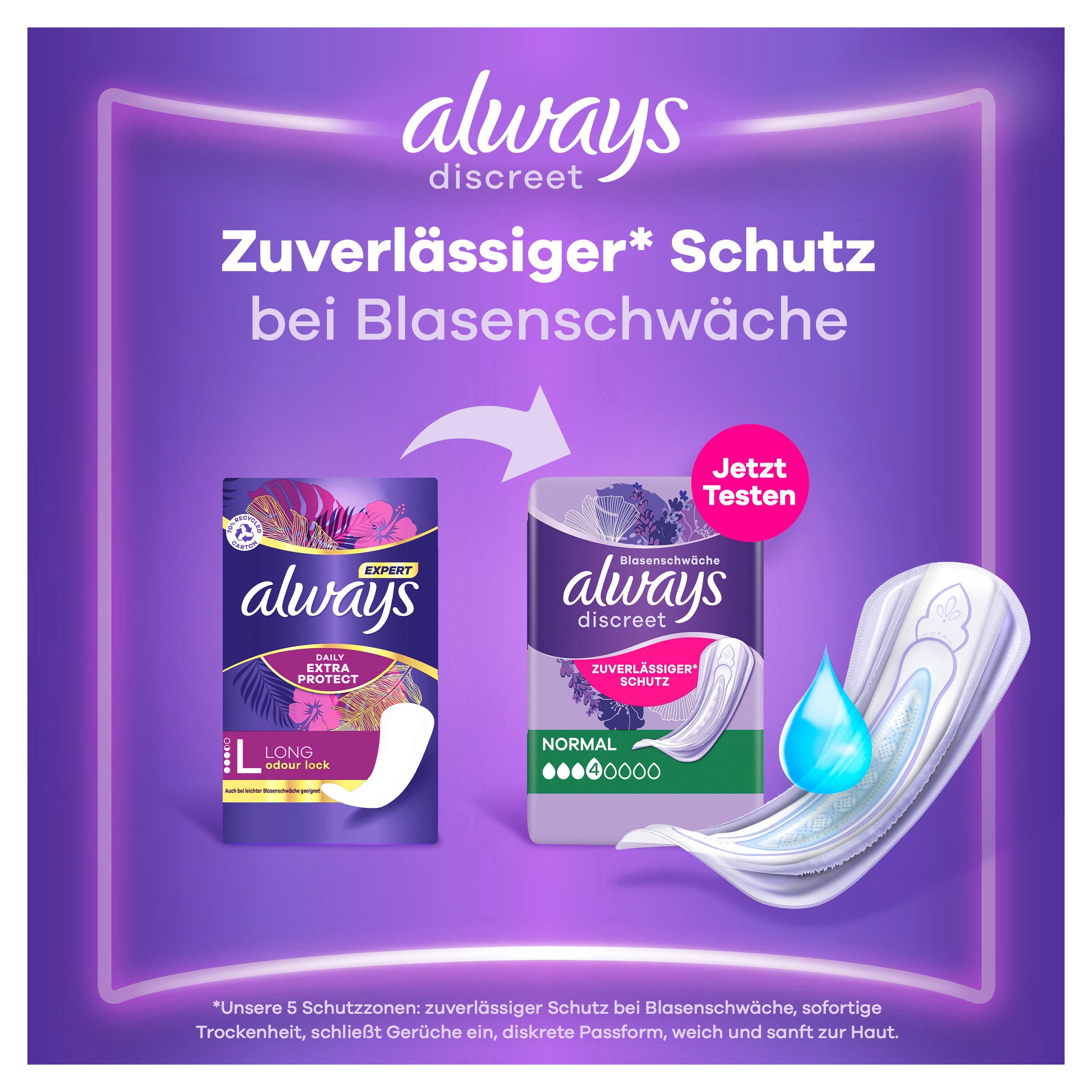 Produktbild Always Slipeinlagen Expert Daily Protect Normal mit leichtem Duft BigPack 48ST 7 von 12
