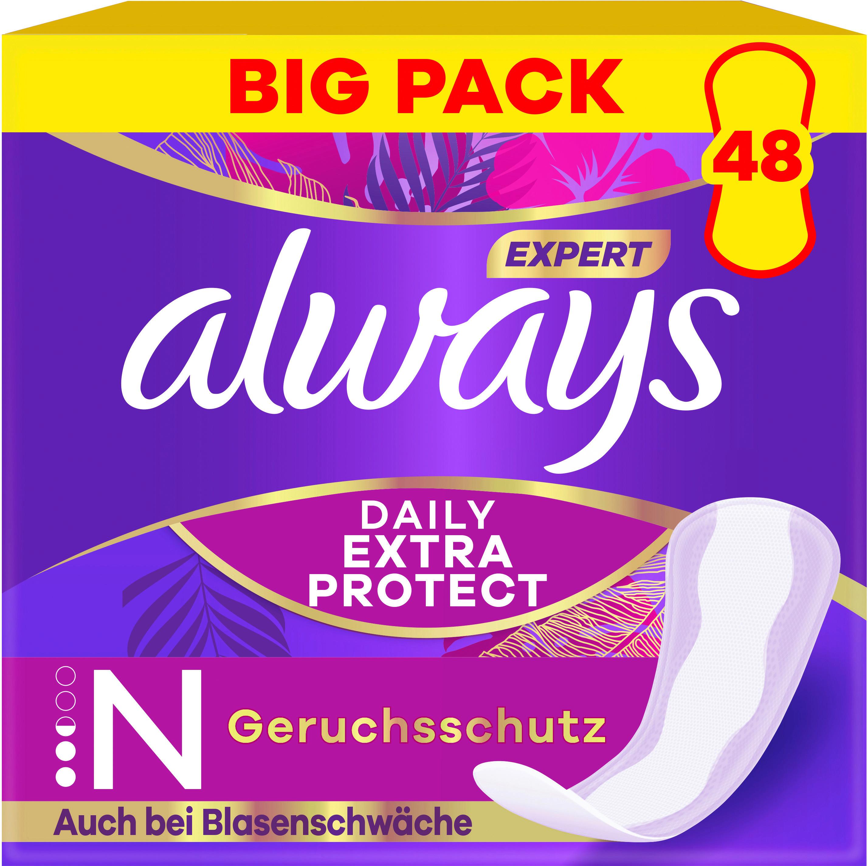 Produktbild Always Slipeinlagen Expert Daily Protect Normal mit leichtem Duft BigPack 48ST 3 von 12