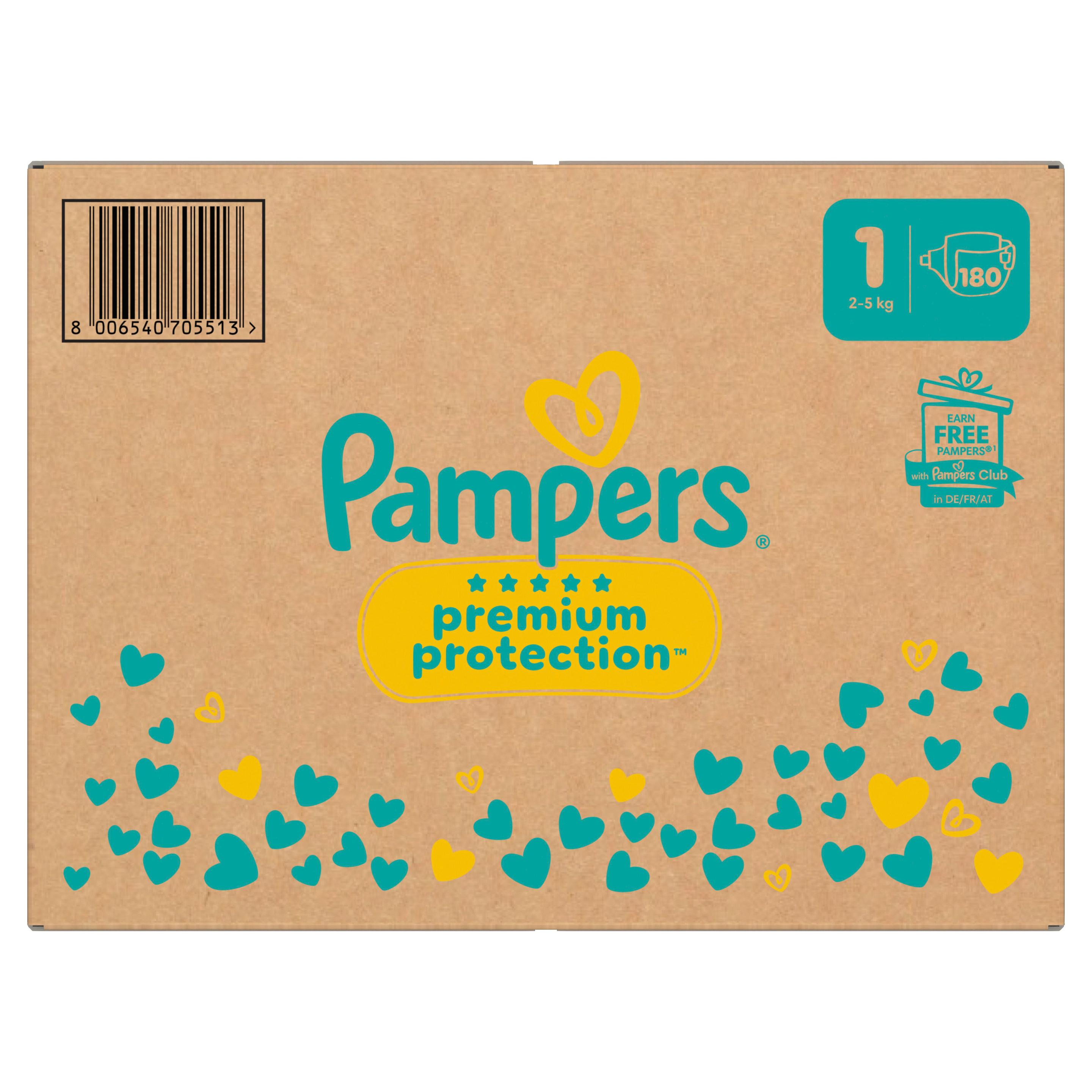 Produktbild Pampers Premium Protection Windeln Gr. 1 2-5kg Monatsbox 14 von 19