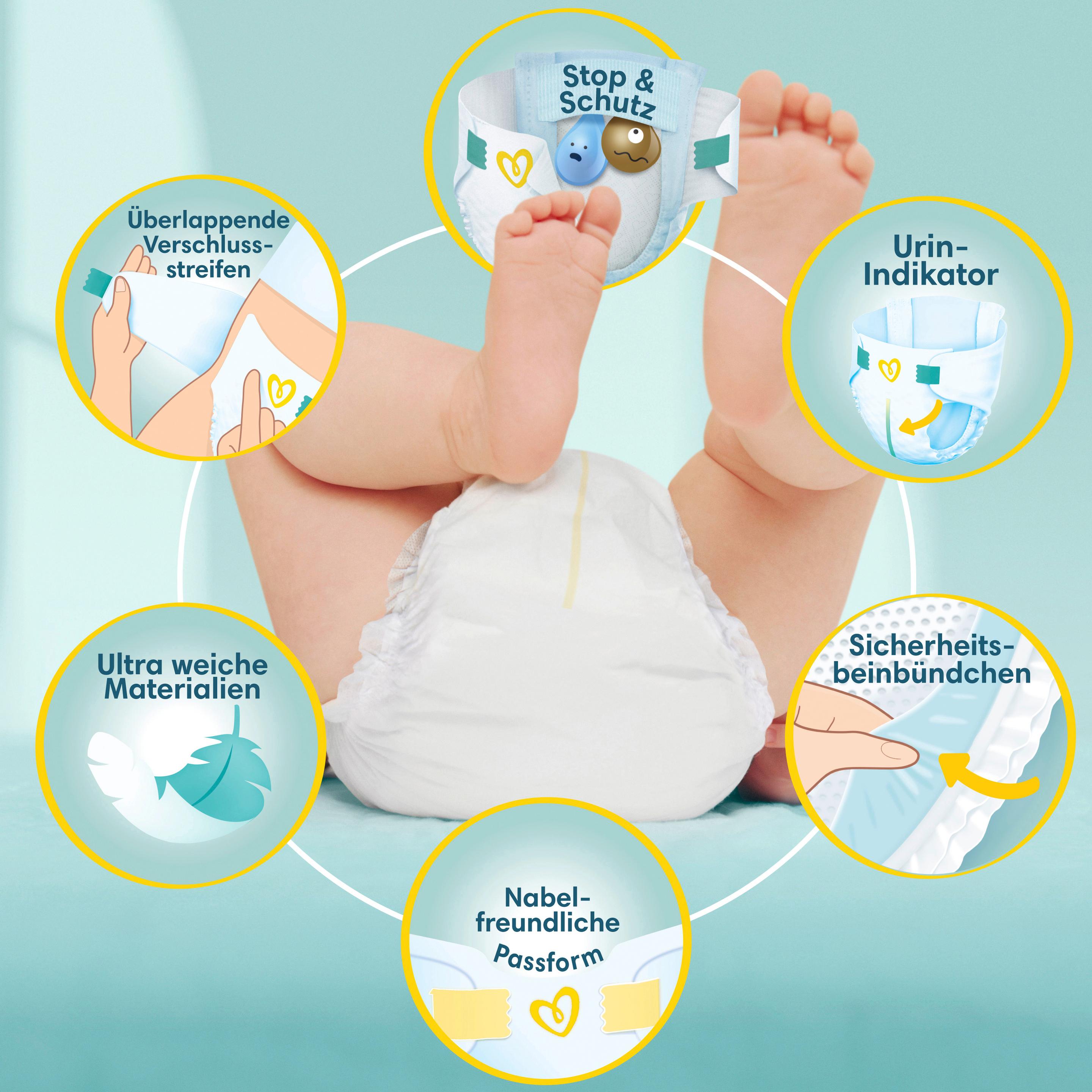 Produktbild Pampers Premium Protection Windeln Gr. 1 2-5kg Monatsbox 5 von 19