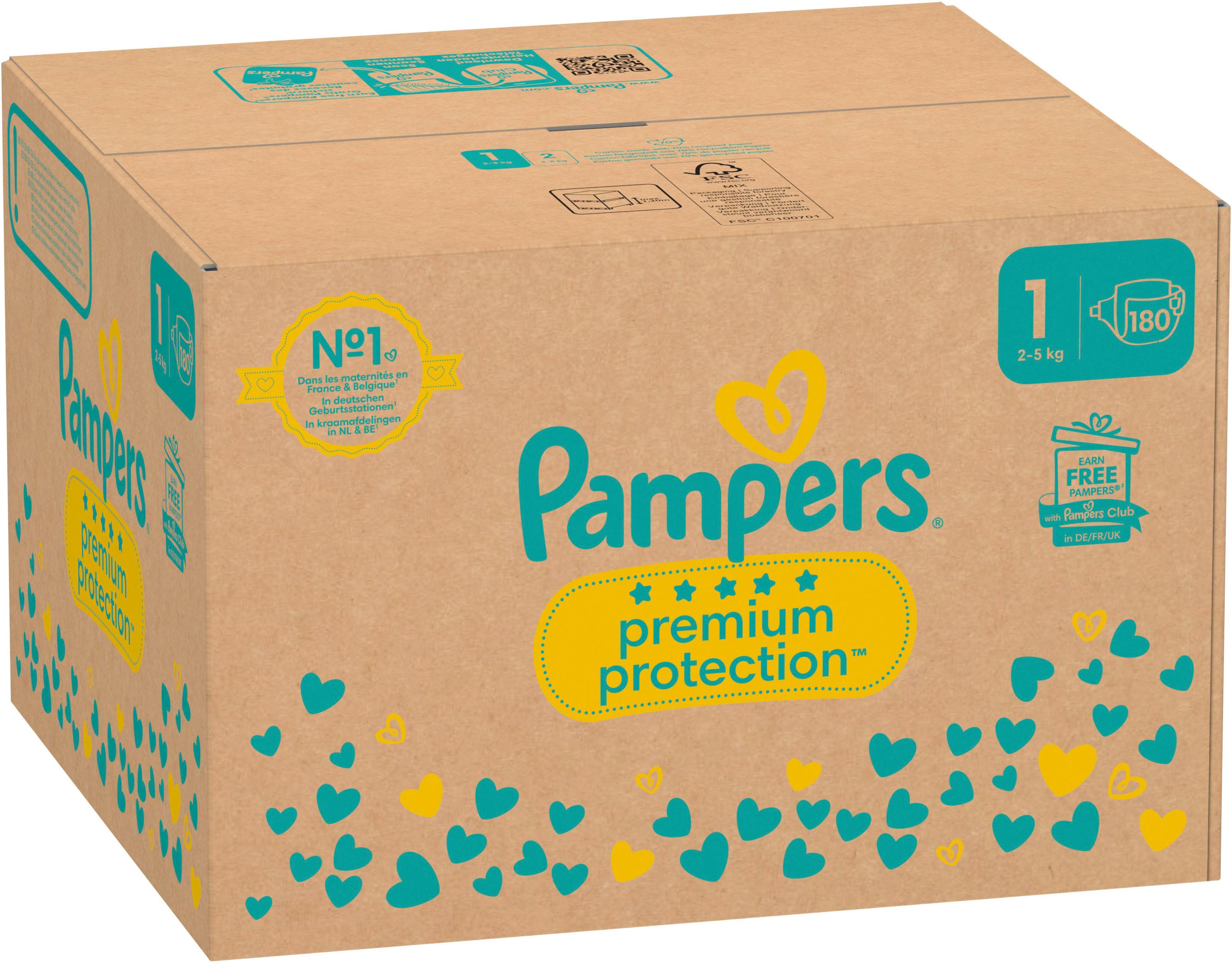 Produktbild Pampers Premium Protection Windeln Gr. 1 2-5kg Monatsbox 2 von 19