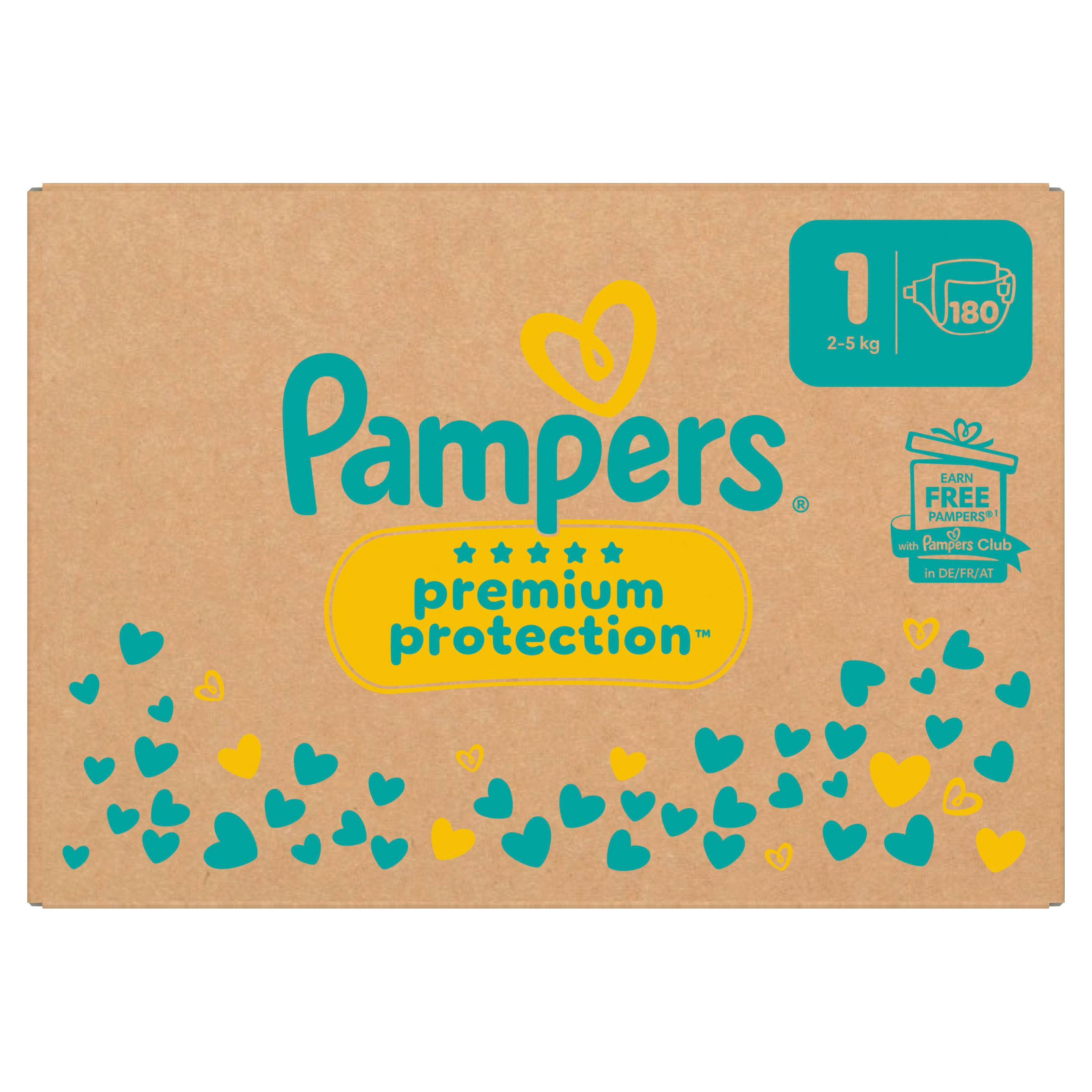 Pampers Premium Protection Windeln Gr. 1 2-5kg Monatsbox