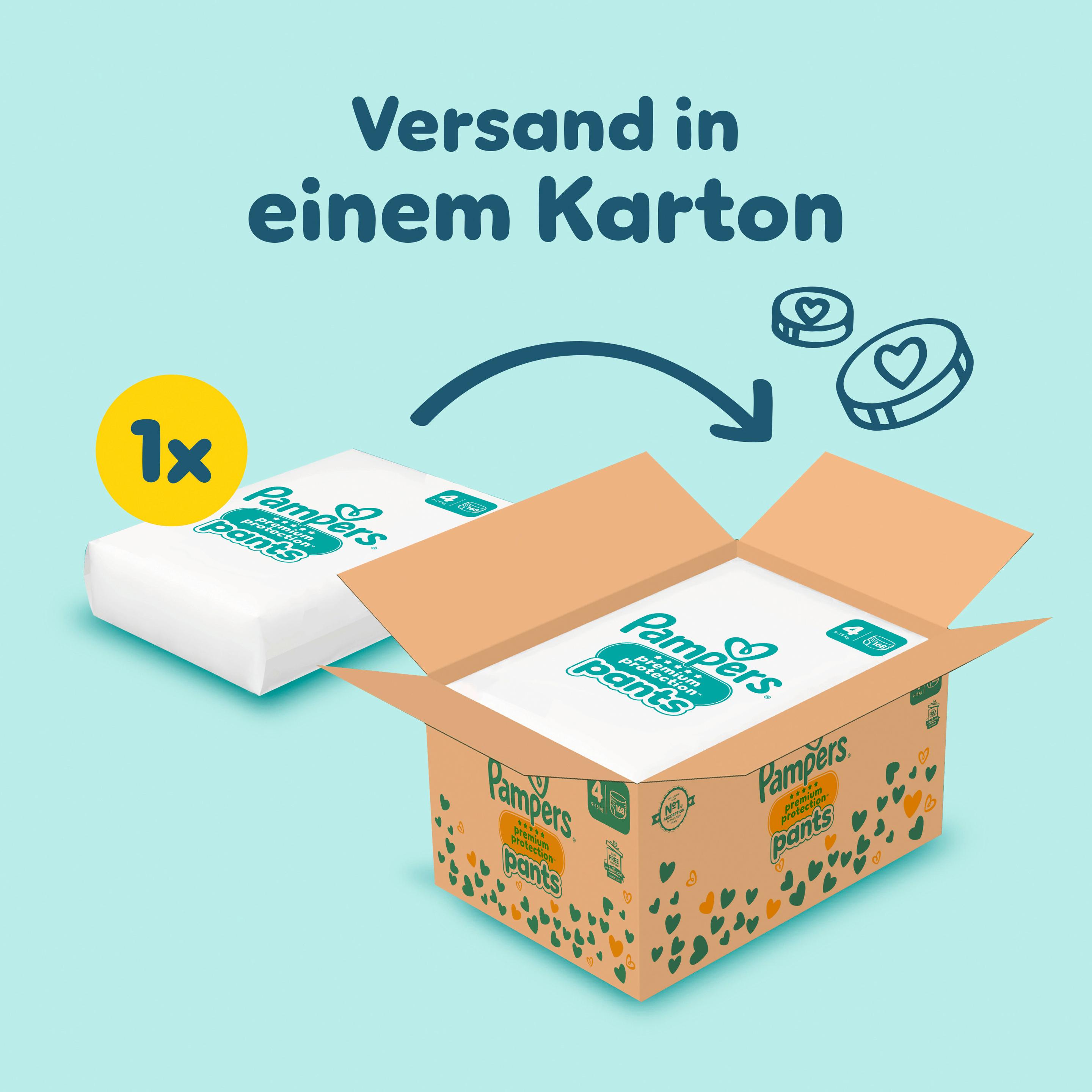 Produktbild Pampers Premium Protection Pants Windeln Gr.4 9-15kg Monatsbox 4 von 21