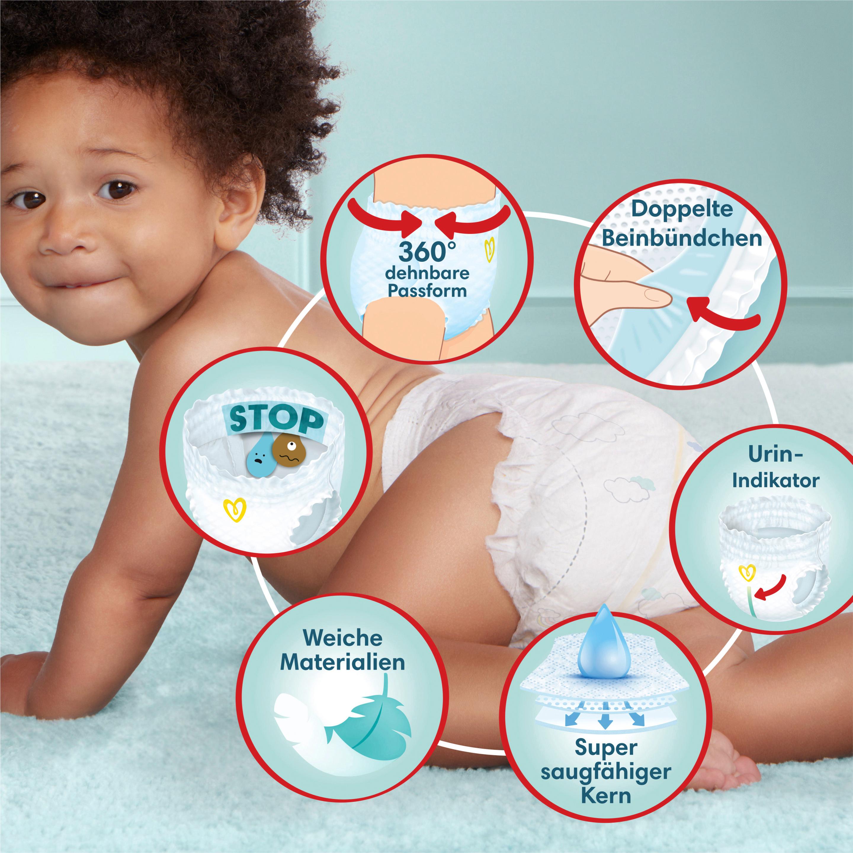 Produktbild Pampers Premium Protection Pants Windeln Gr.4 9-15kg Monatsbox 20 von 21
