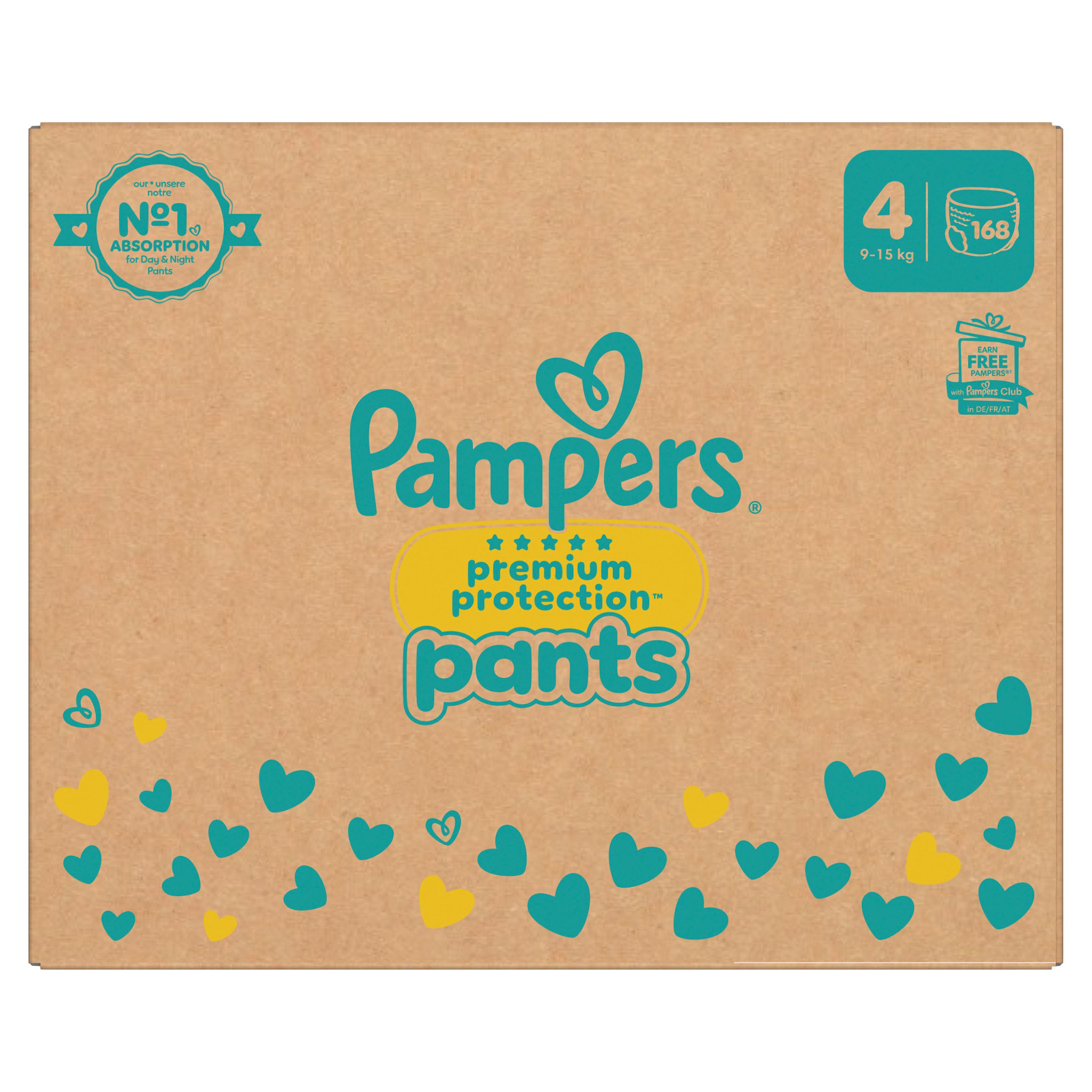 Produktbild Pampers Premium Protection Pants Windeln Gr.4 9-15kg Monatsbox 2 von 21
