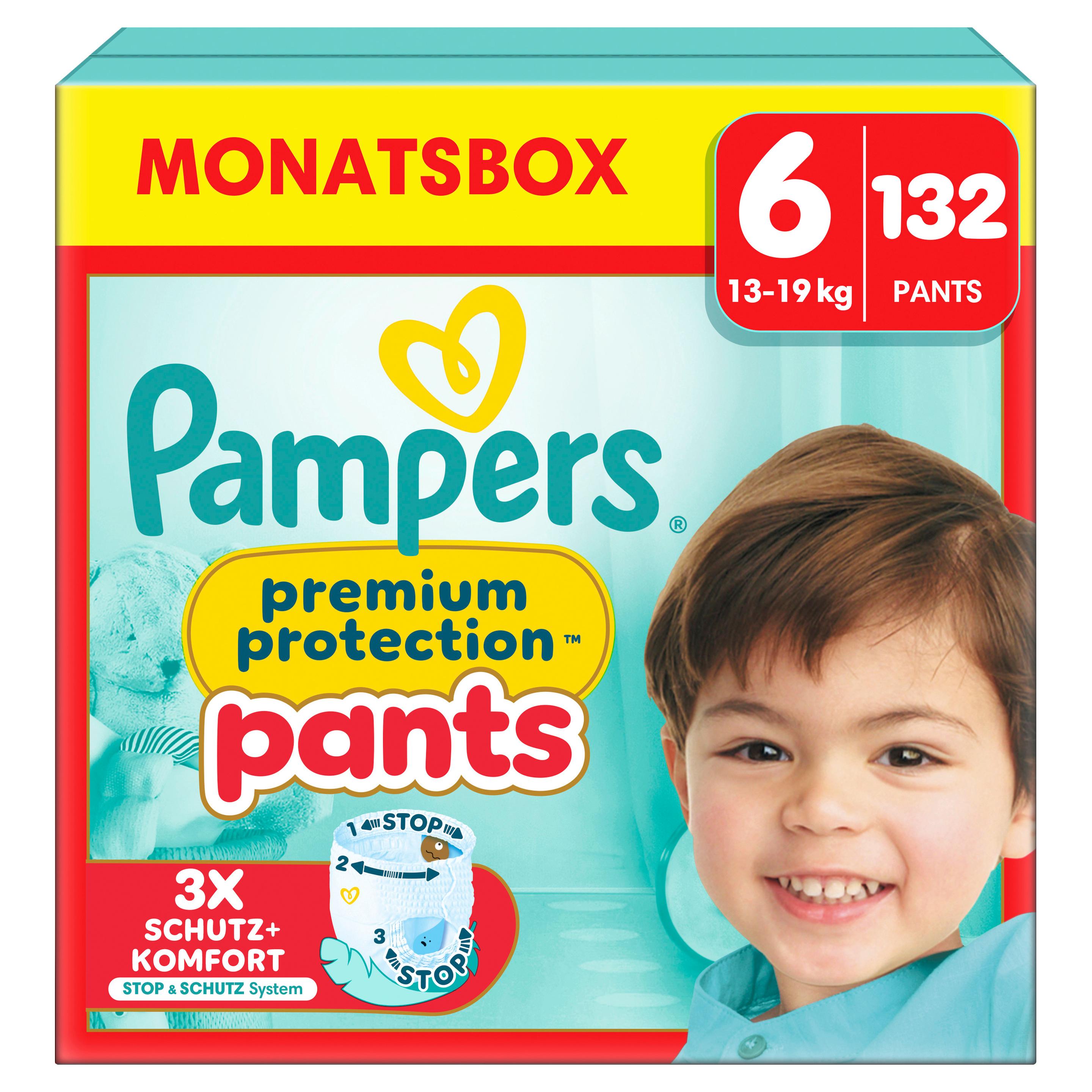 Pampers Premium Protection Pants Windeln Gr. 6 15+kg Monatsbox