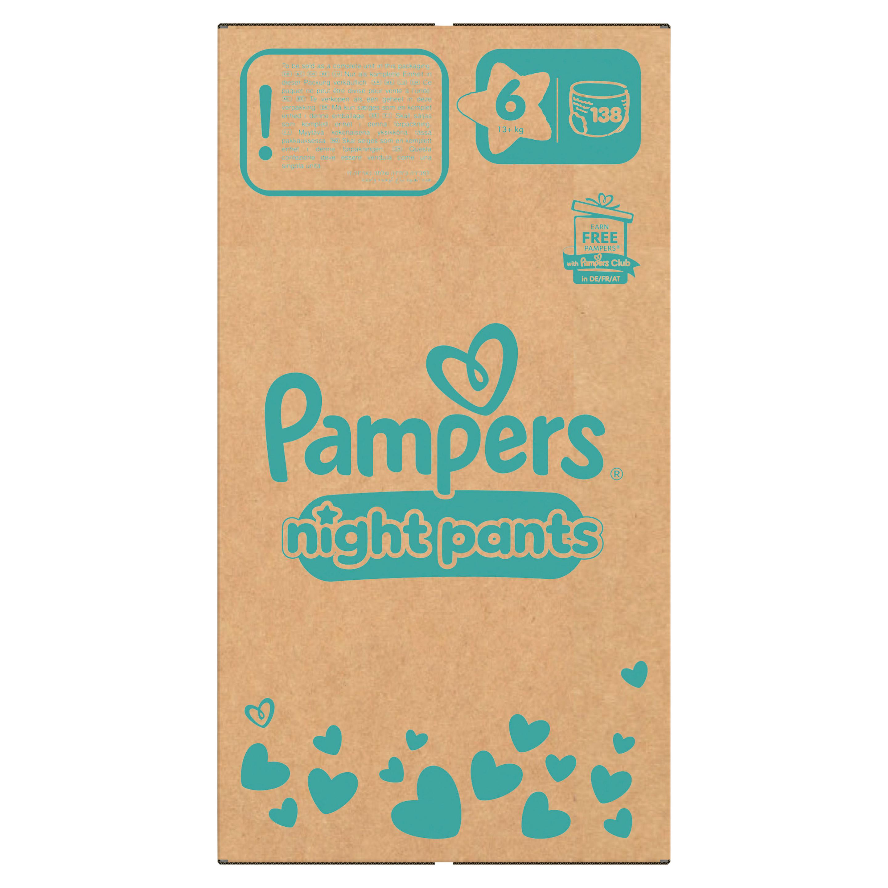 Produktbild Pampers Baby Dry Windeln Night Pants Gr. 6 15+kg Monatsbox 17 von 18