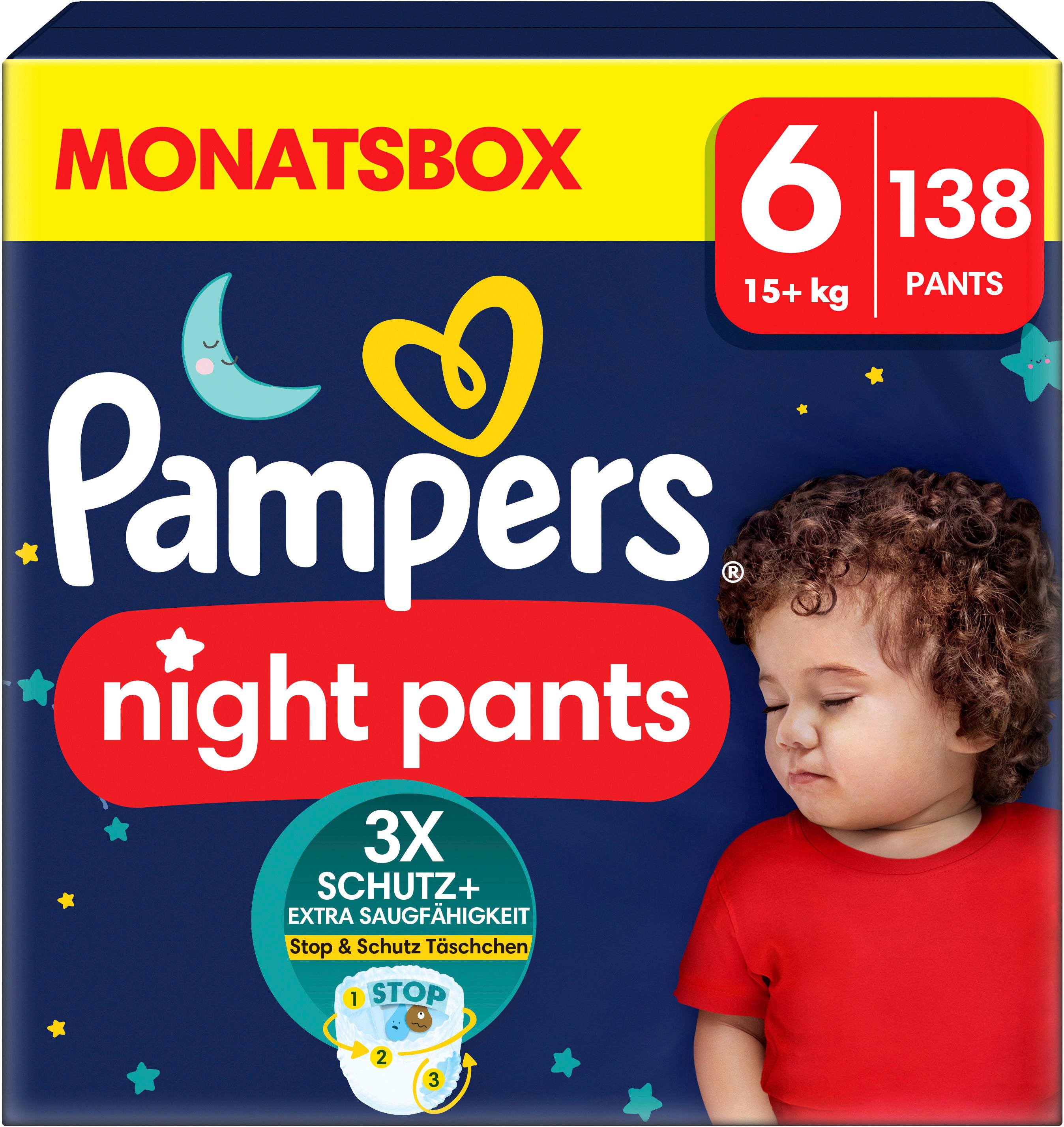 Pampers Baby Dry Windeln Night Pants Gr. 6 15+kg Monatsbox