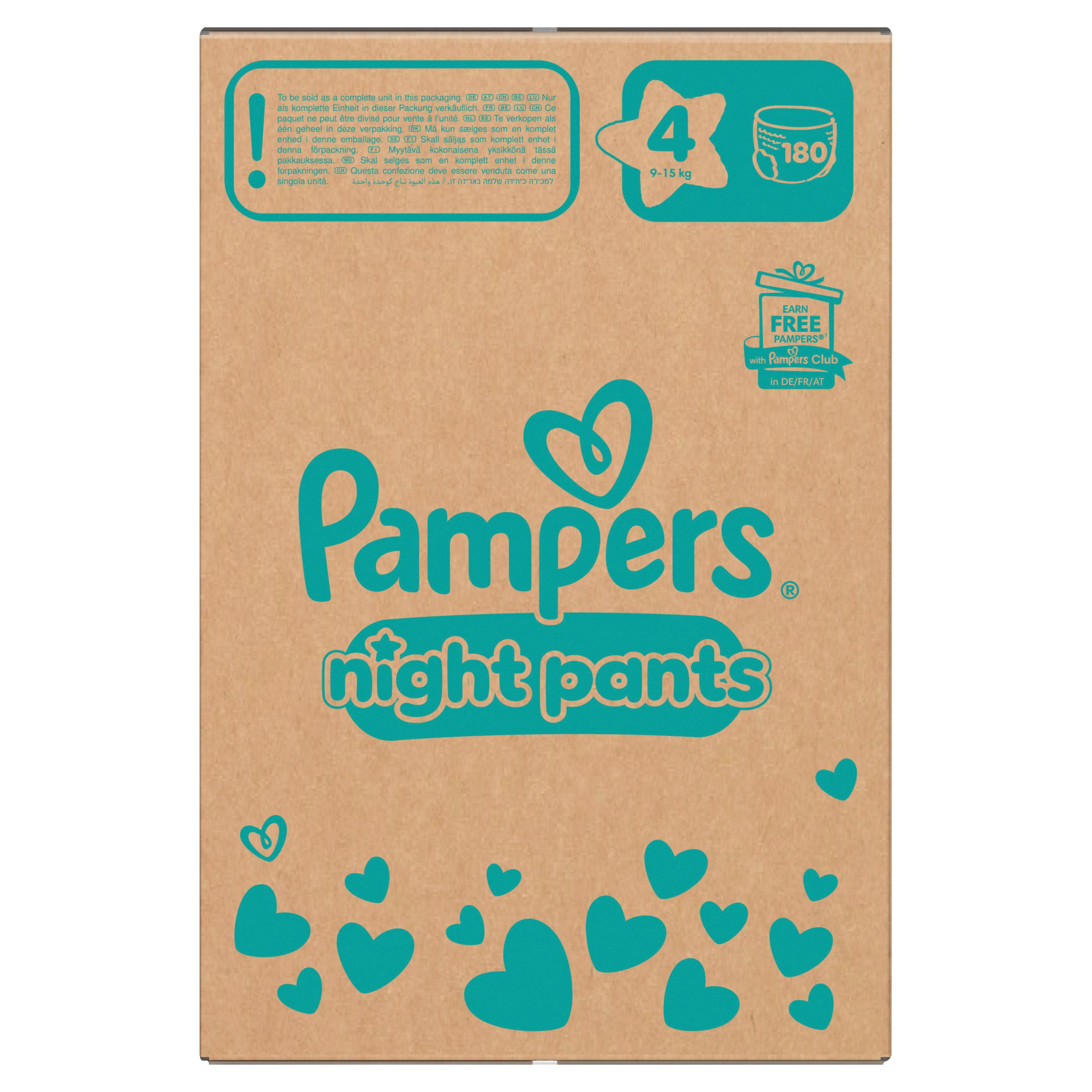 Produktbild Pampers Baby Dry Windeln Night Pants Gr. 4 9-15kg Monatsbox 10 von 17