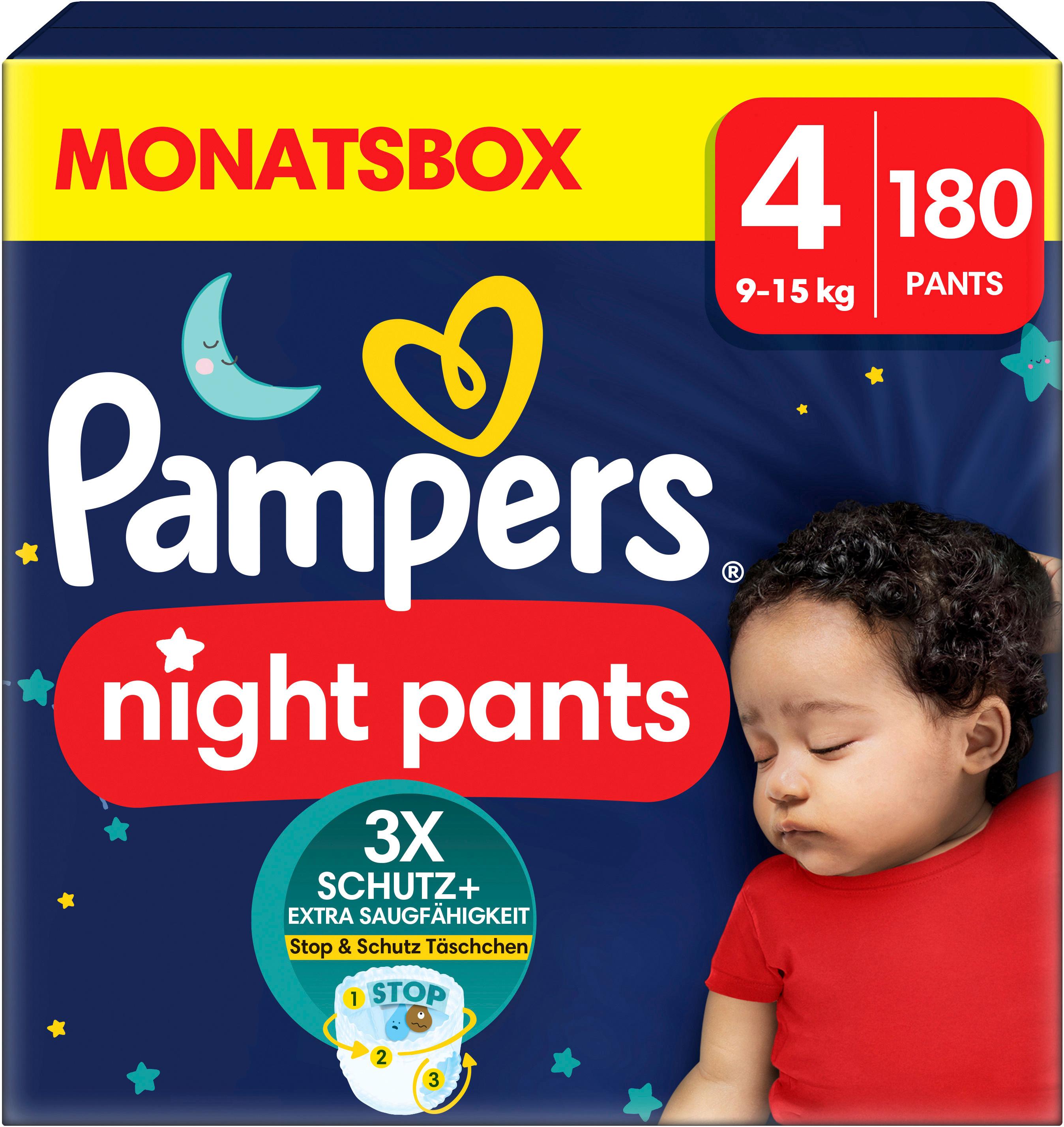 Produktbild Pampers Baby Dry Windeln Night Pants Gr. 4 9-15kg Monatsbox 6 von 17