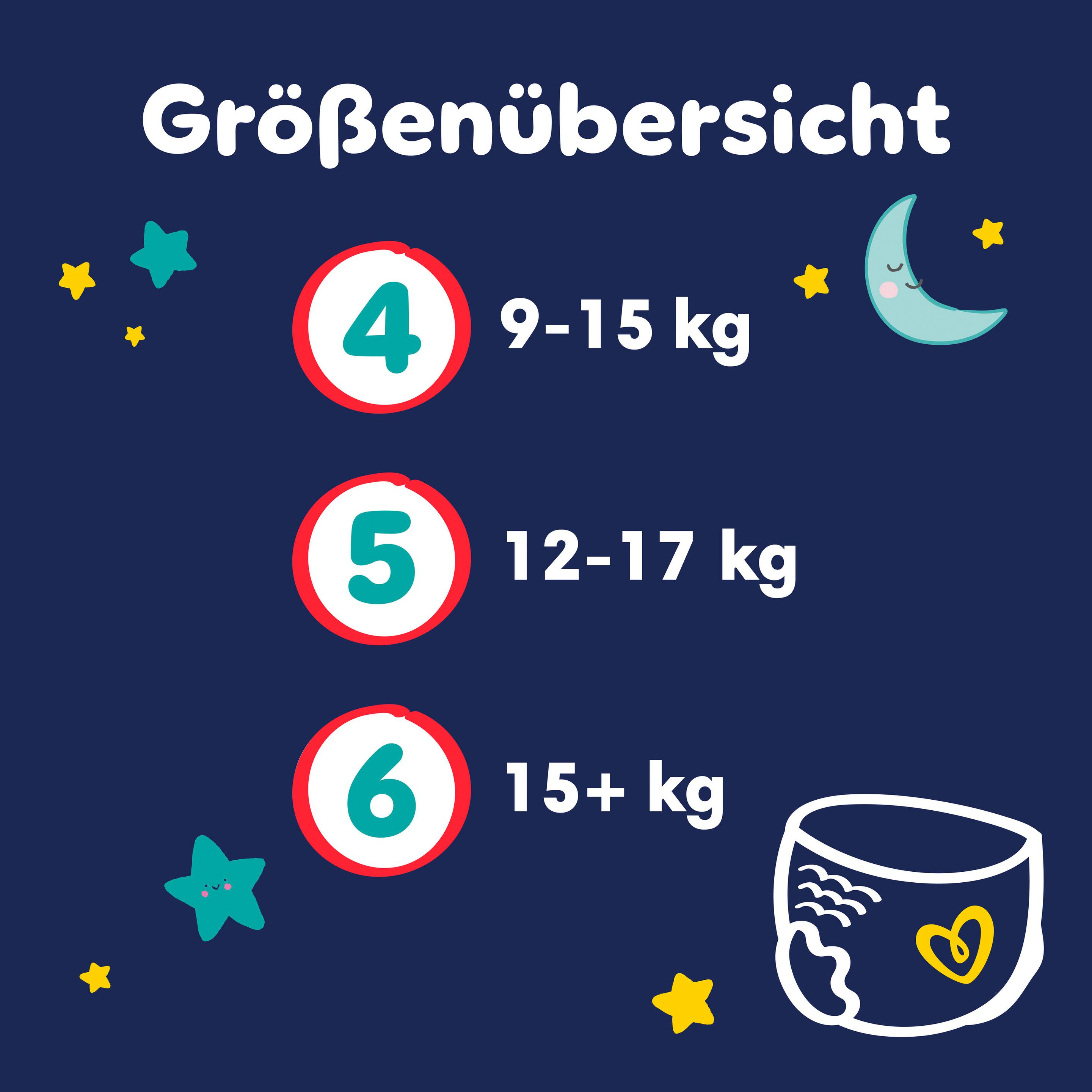 Produktbild Pampers Baby Dry Windeln Night Pants Gr. 4 9-15kg Monatsbox 9 von 17