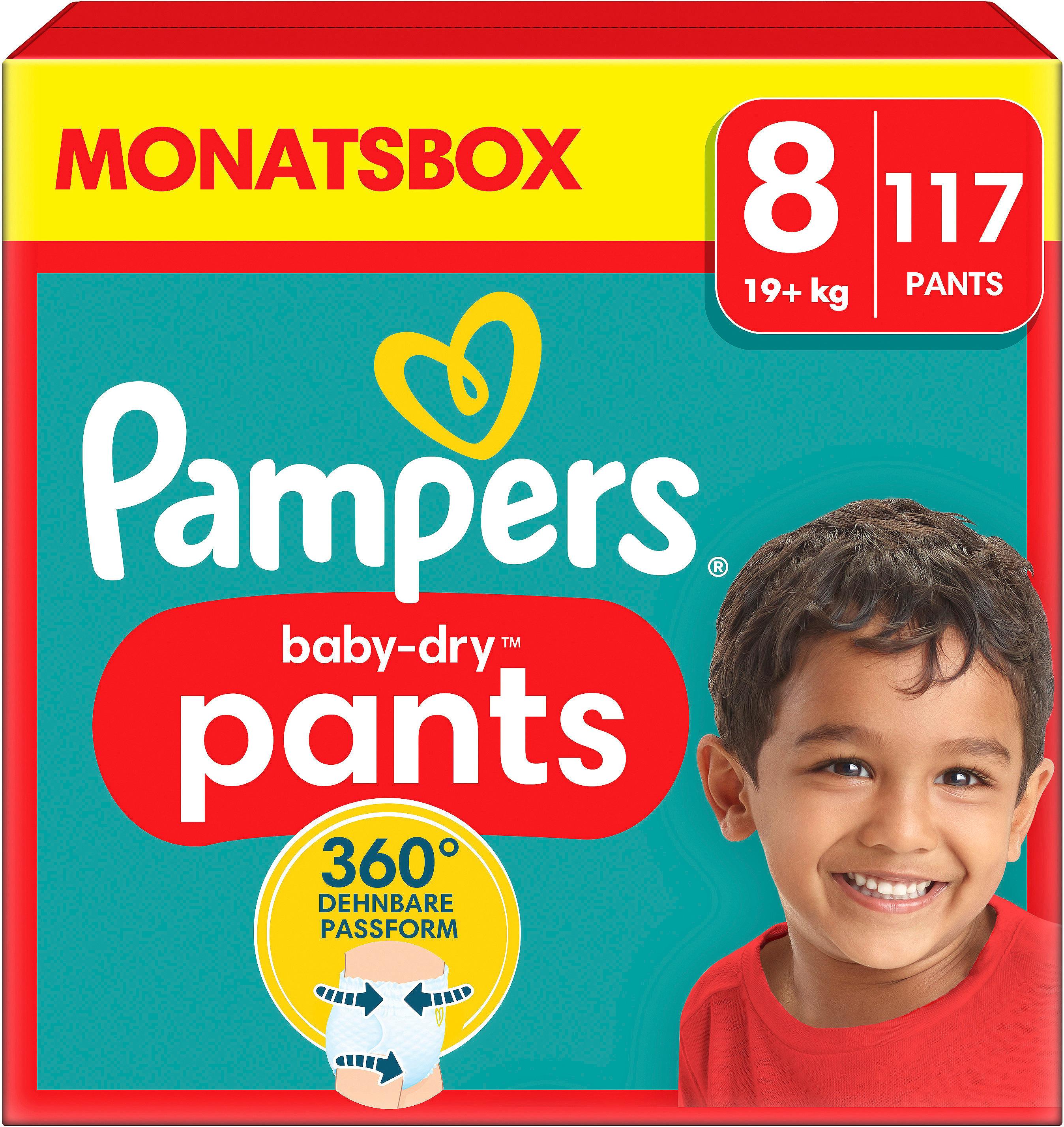 Pampers Baby Dry Pants Gr. 8 19+kg Monatsbox