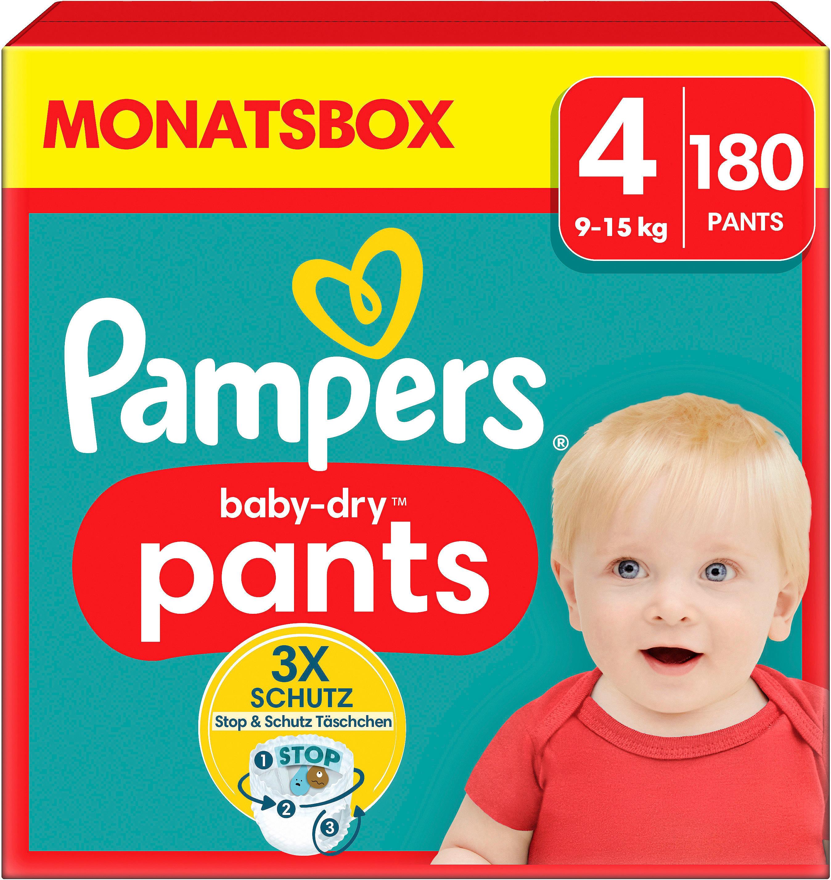 Pampers Baby Dry Pants Gr.4 9-15kg Monatsbox