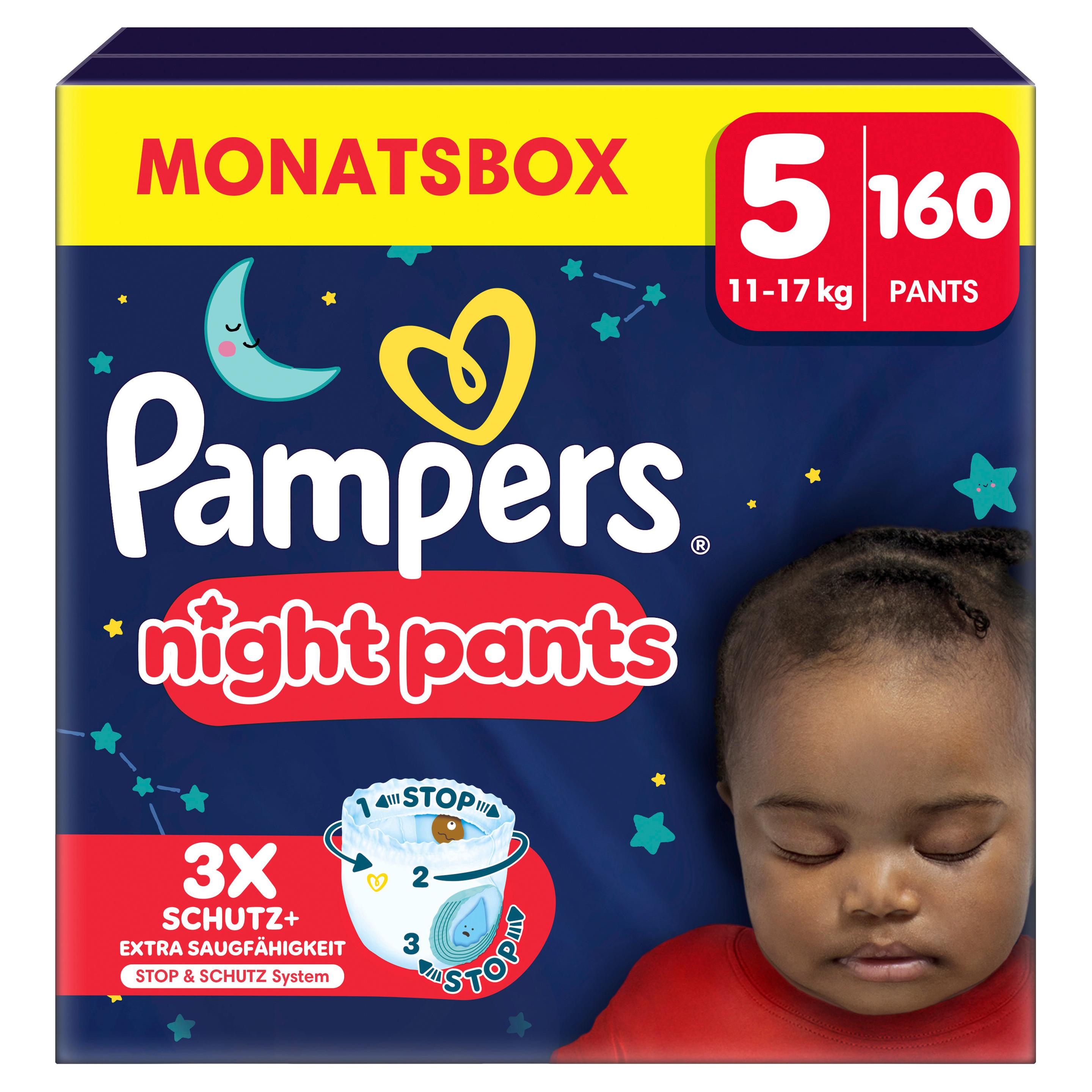 Pampers Baby Dry Windeln Night Pants Gr. 5 12-17kg Monatsbox