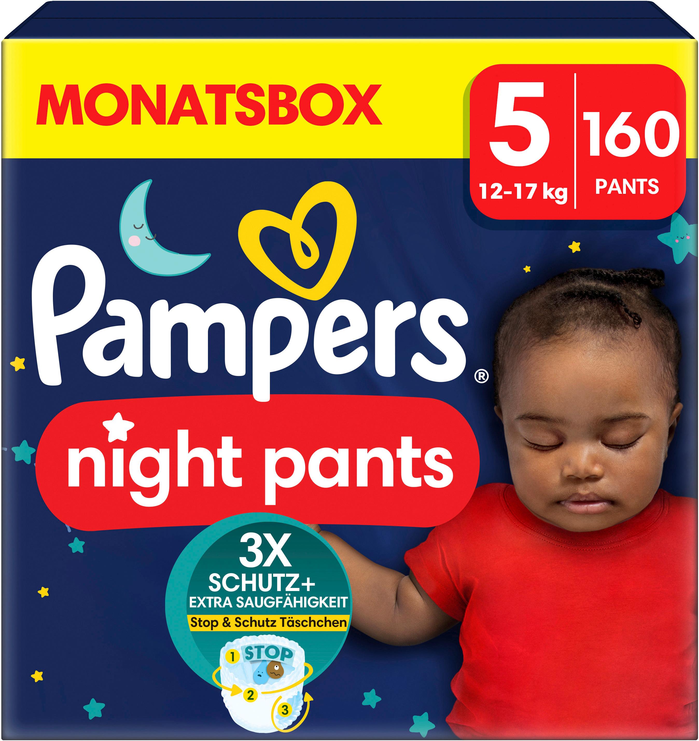 Produktbild Pampers Baby Dry Windeln Night Pants Gr. 5 12-17kg Monatsbox 8 von 16