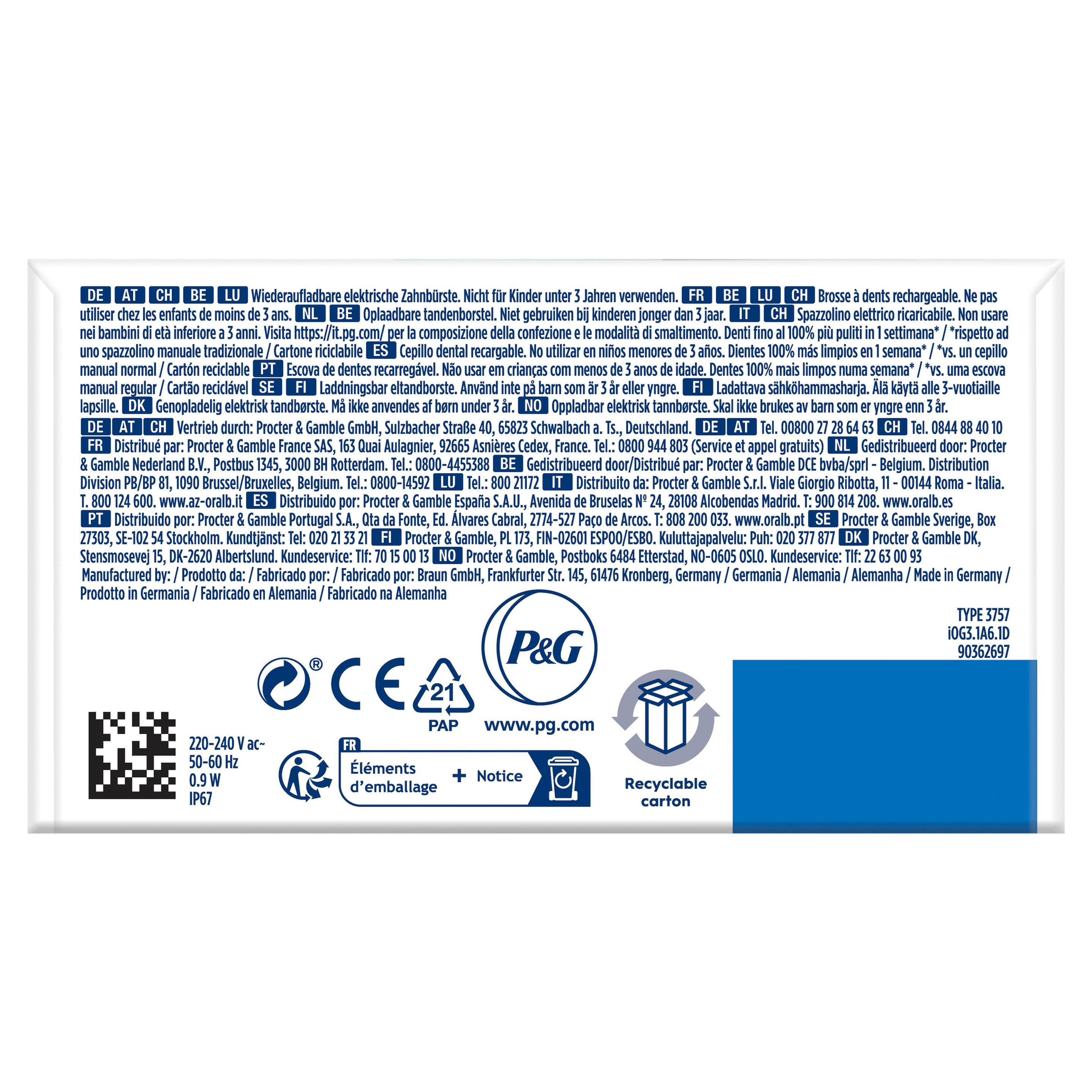 Produktbild Oral-B Elektrische Zahnbürste iO Series 3n Ice Blue 7 von 12