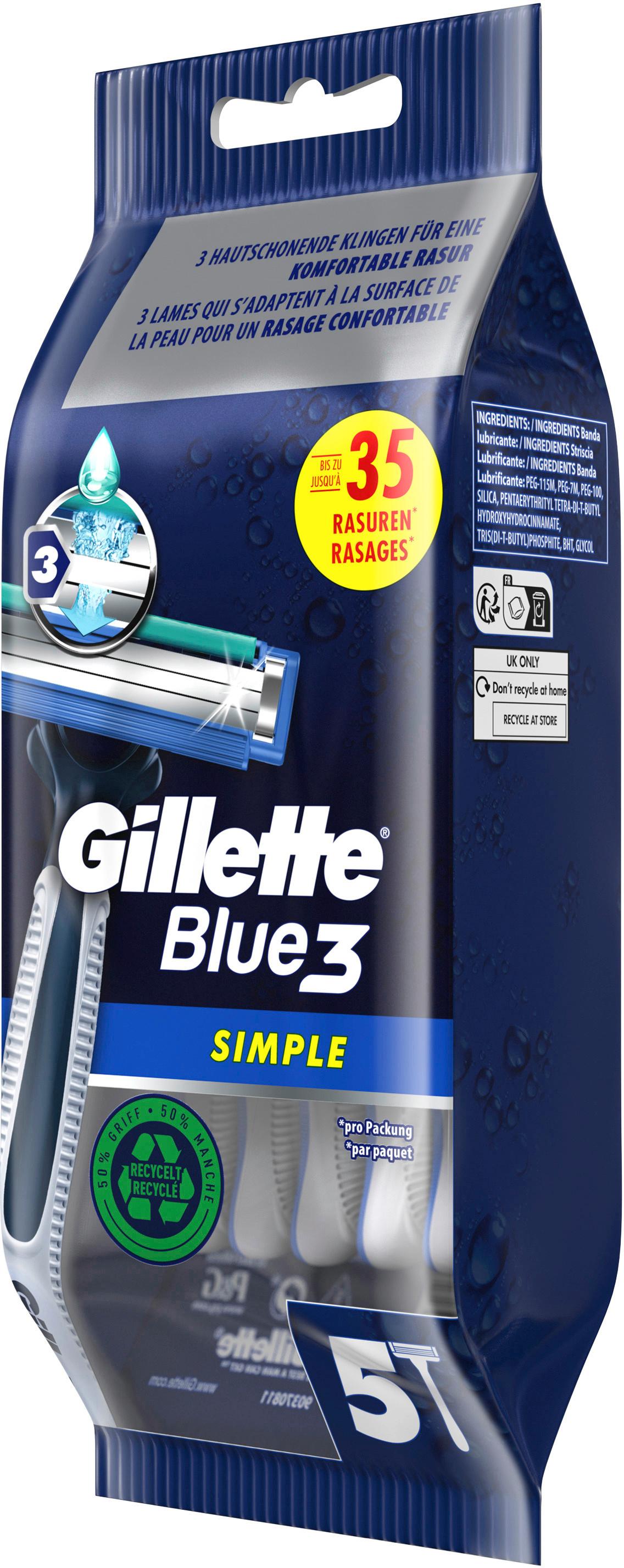 Produktbild Gillette BLUE 3 Einweg Rasierer Simple 8 von 12