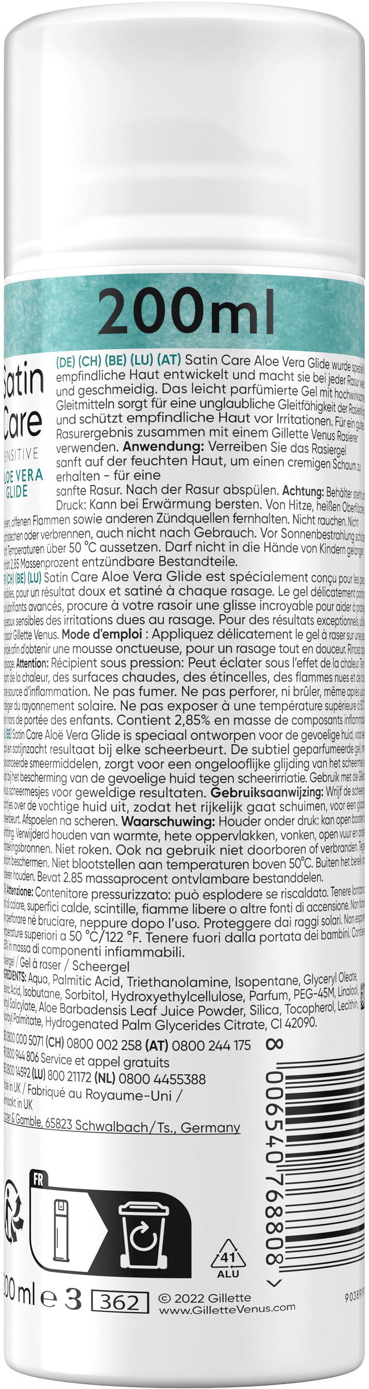 Produktbild Gillette Venus Rasiergel Satin Care Gel Aloe Vera 2 von 9