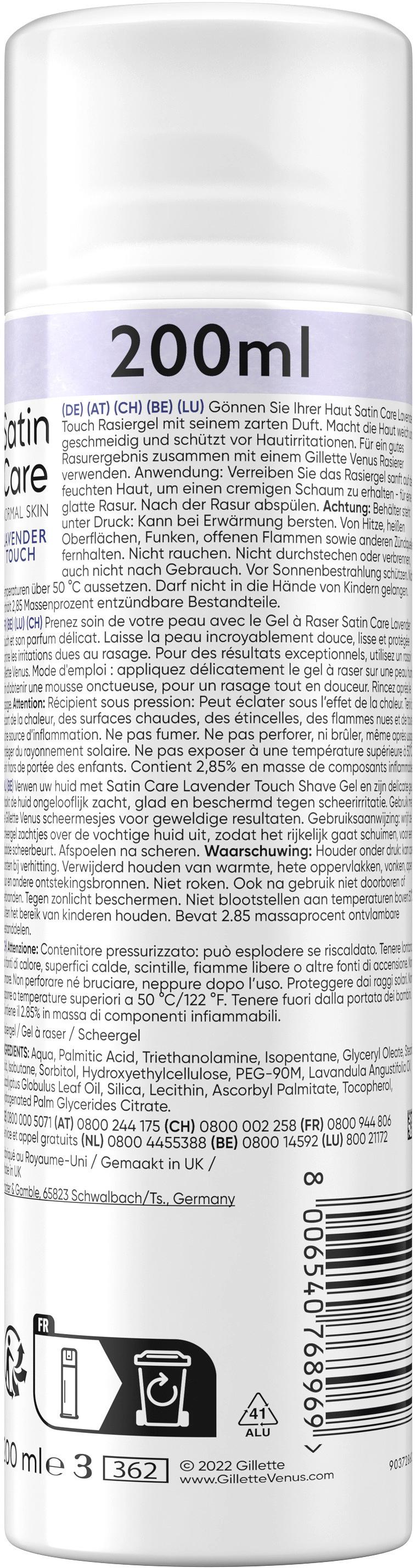 Produktbild Gillette Venus Rasiergel Satin Care Lavendel Touch 2 von 9