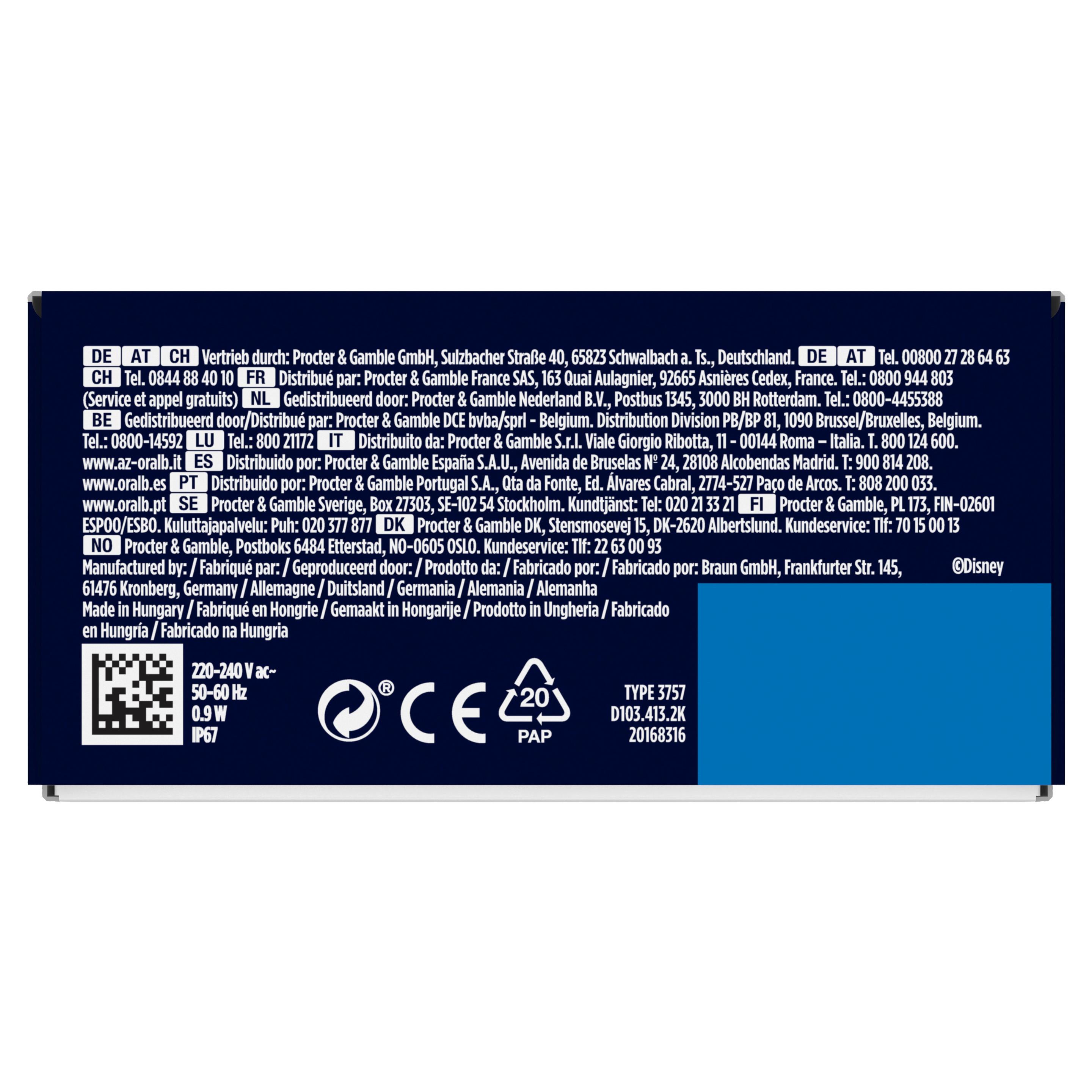Produktbild Oral-B Vitality Elektrische Zahnbürste Pro 103 Kids Frozen 17 von 17
