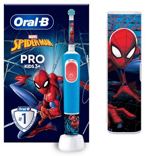 Produktbild Oral-B Elektrische Zahnbürste Vitality Pro 103 Kids Spiderman mit Reiseetui, 1Stück 3 von 12