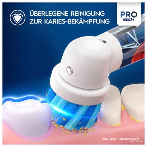 Produktbild Oral-B Elektrische Zahnbürste Vitality Pro 103 Kids Spiderman mit Reiseetui, 1Stück 7 von 12