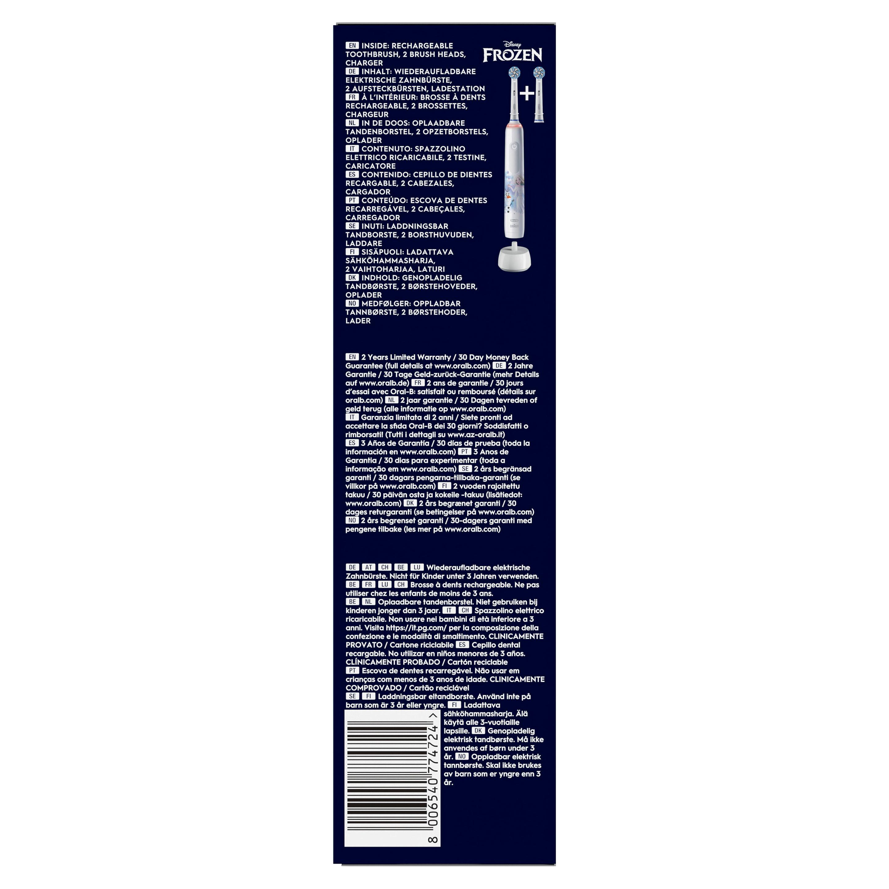 Produktbild Oral-B Elektrische Zahnbürste Pro Junior Frozen 4 von 16