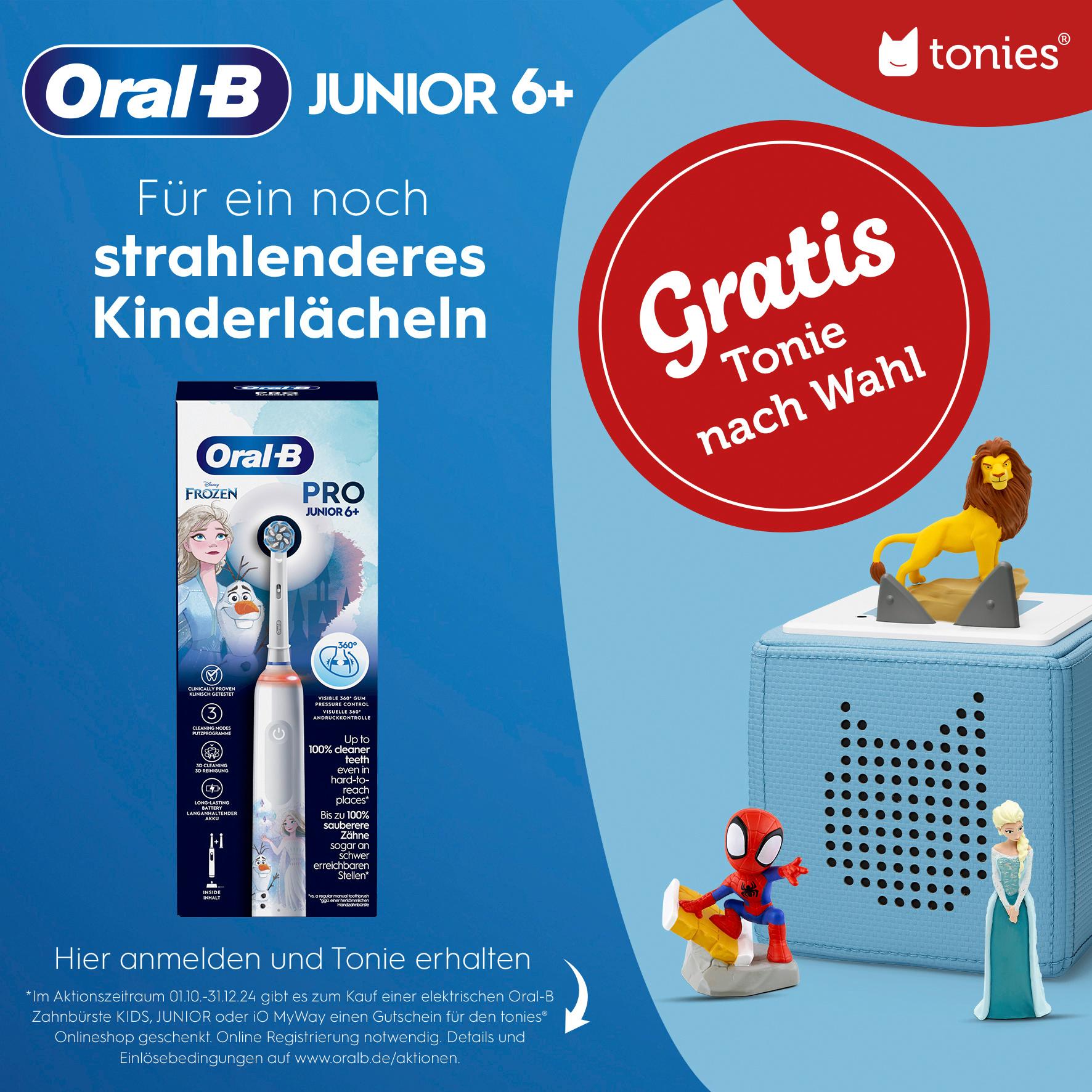 Produktbild Oral-B Elektrische Zahnbürste Pro Junior Frozen 3 von 16