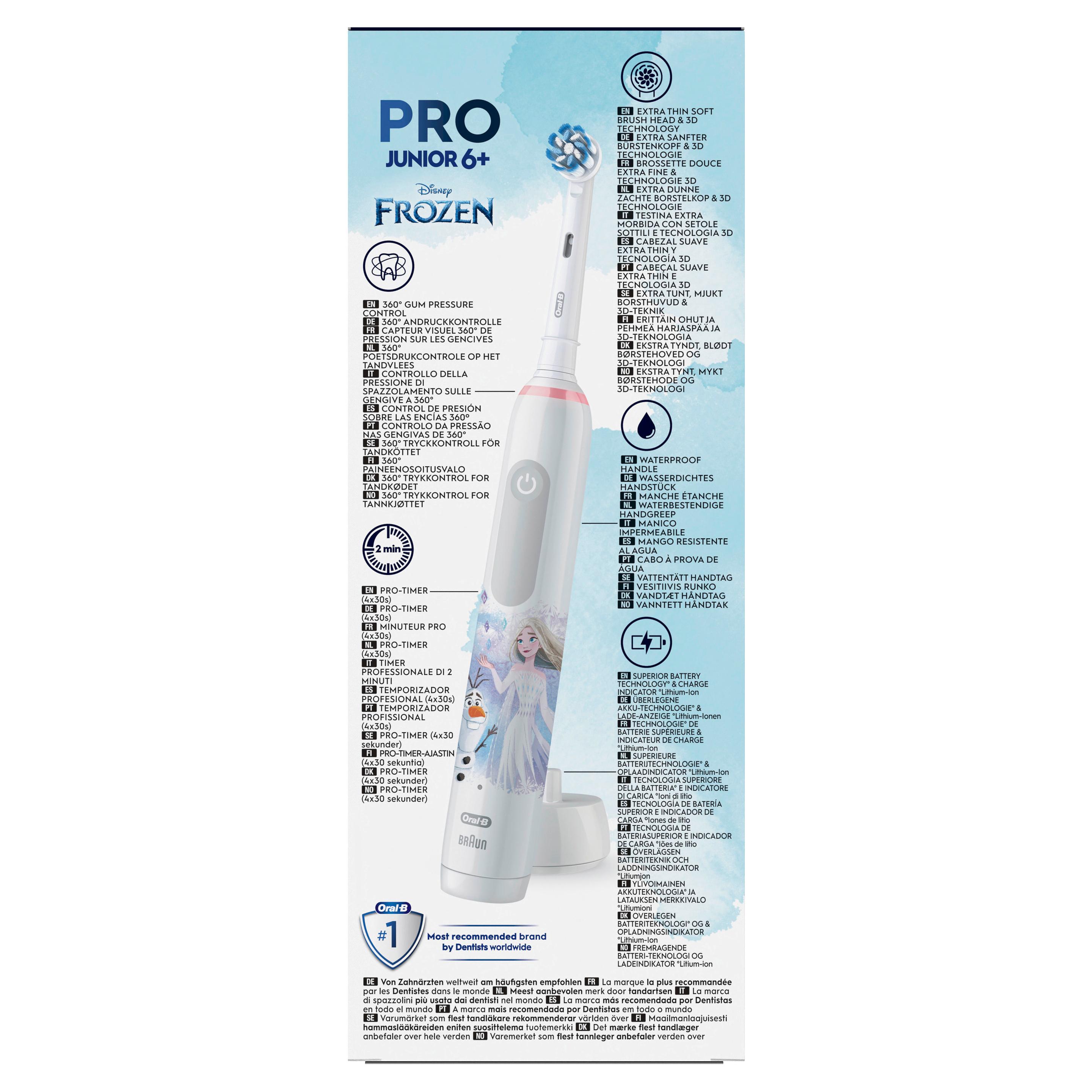 Produktbild Oral-B Elektrische Zahnbürste Pro Junior Frozen 2 von 16