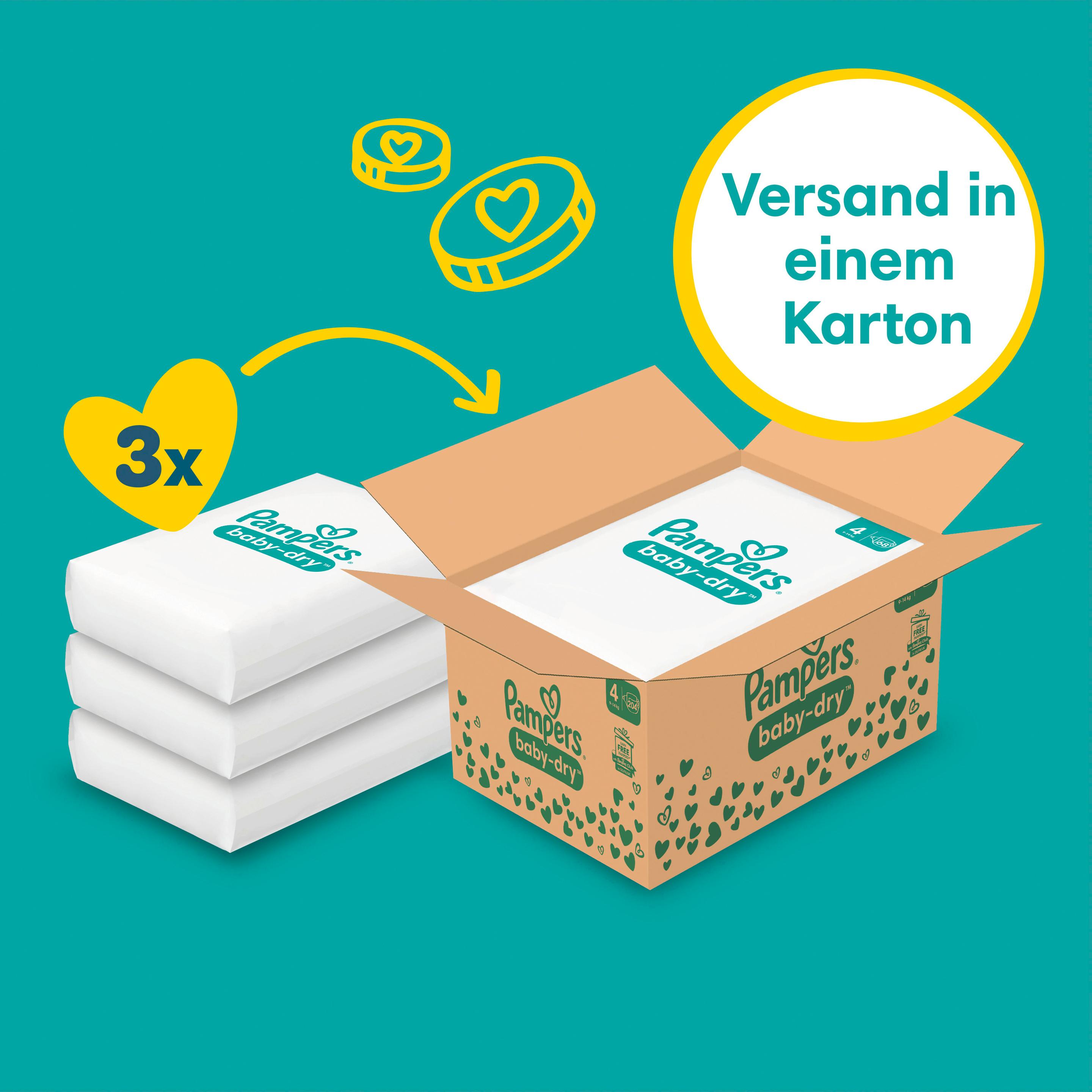 Produktbild Pampers Baby Dry Gr.4 Maxi 9-14kg Monatsbox 23 von 25