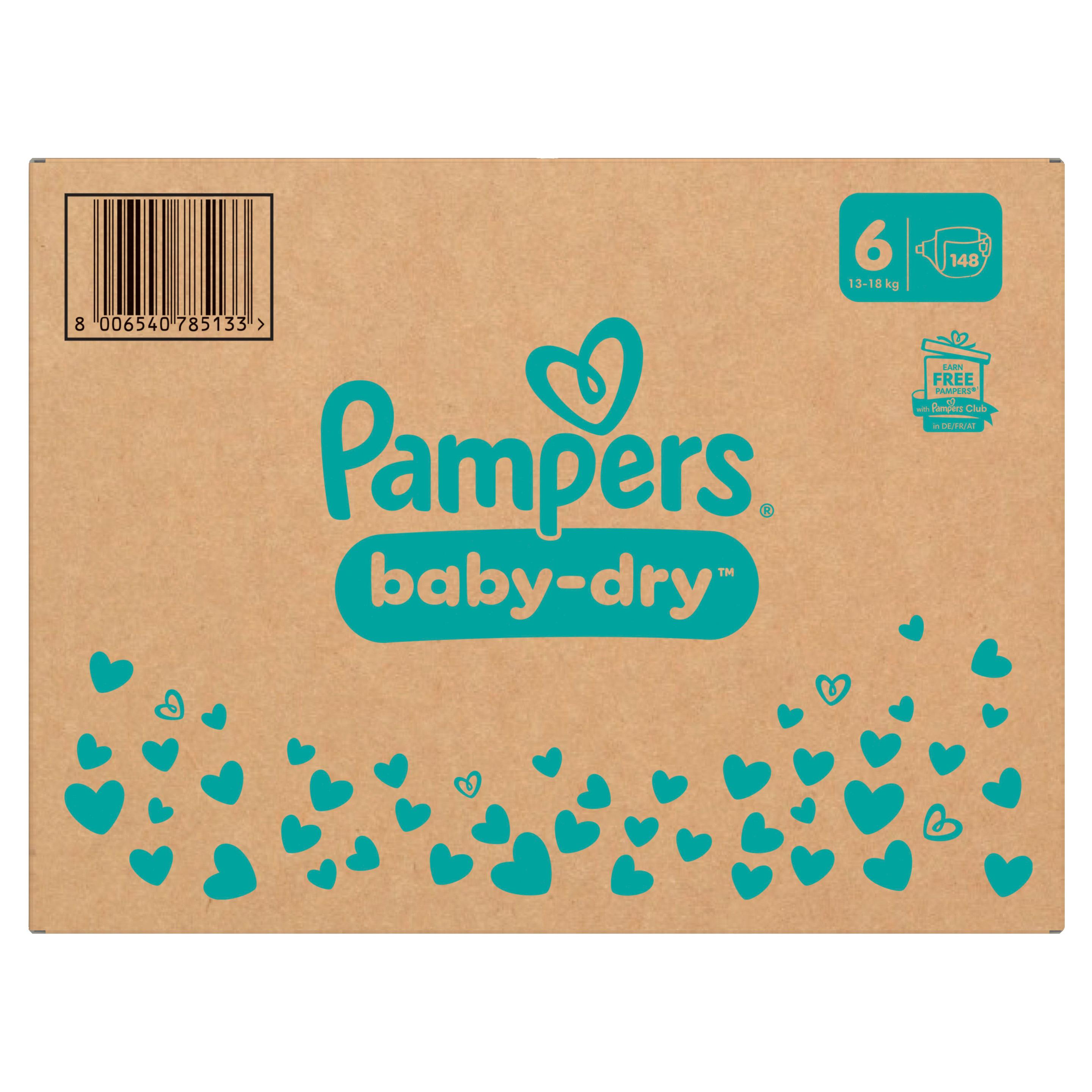 Produktbild Pampers Baby Dry Gr. 6 13-18kg Monatsbox 13 von 25